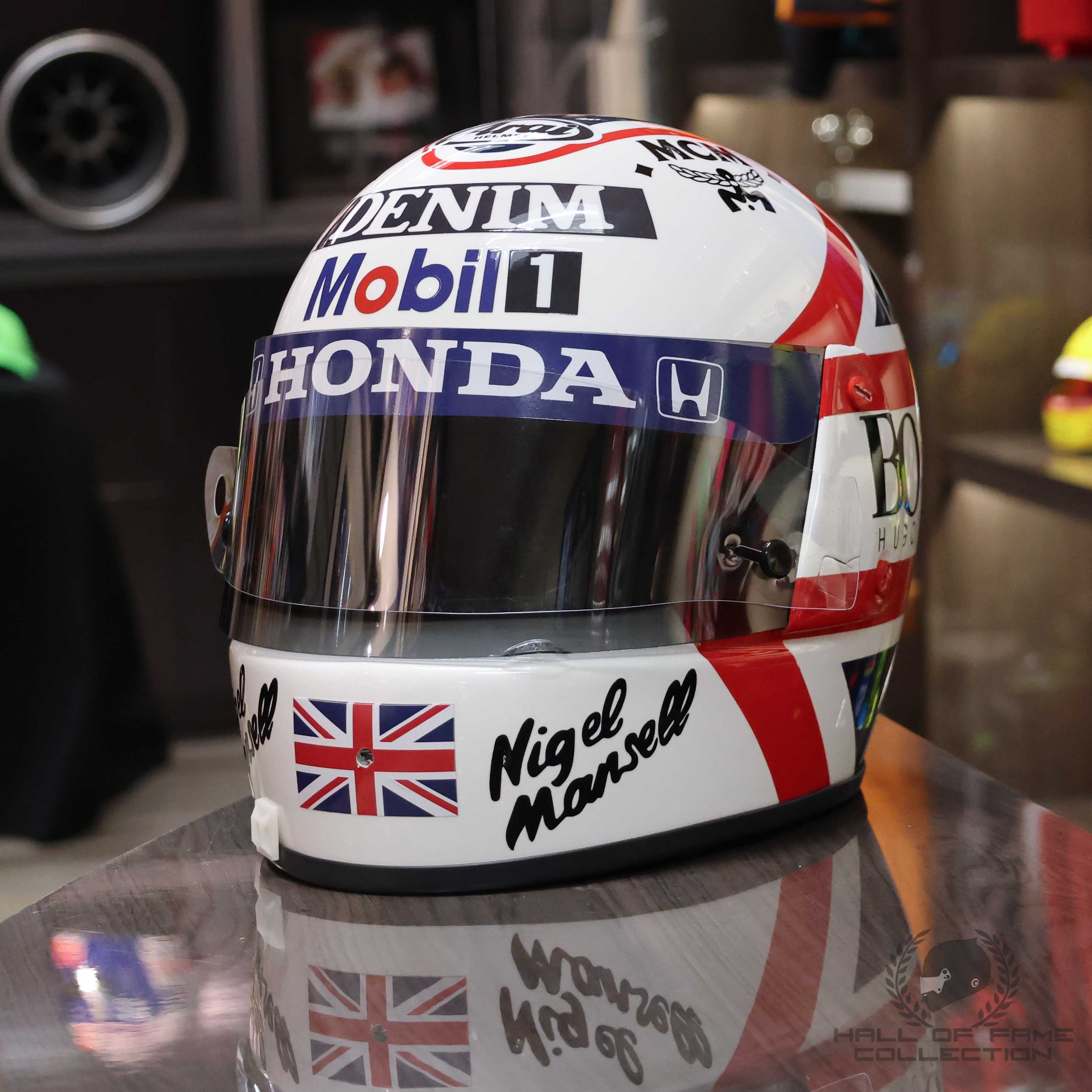 1986 Nigel Mansell Replica Honda Williams F1 Arai GP-N Helmet