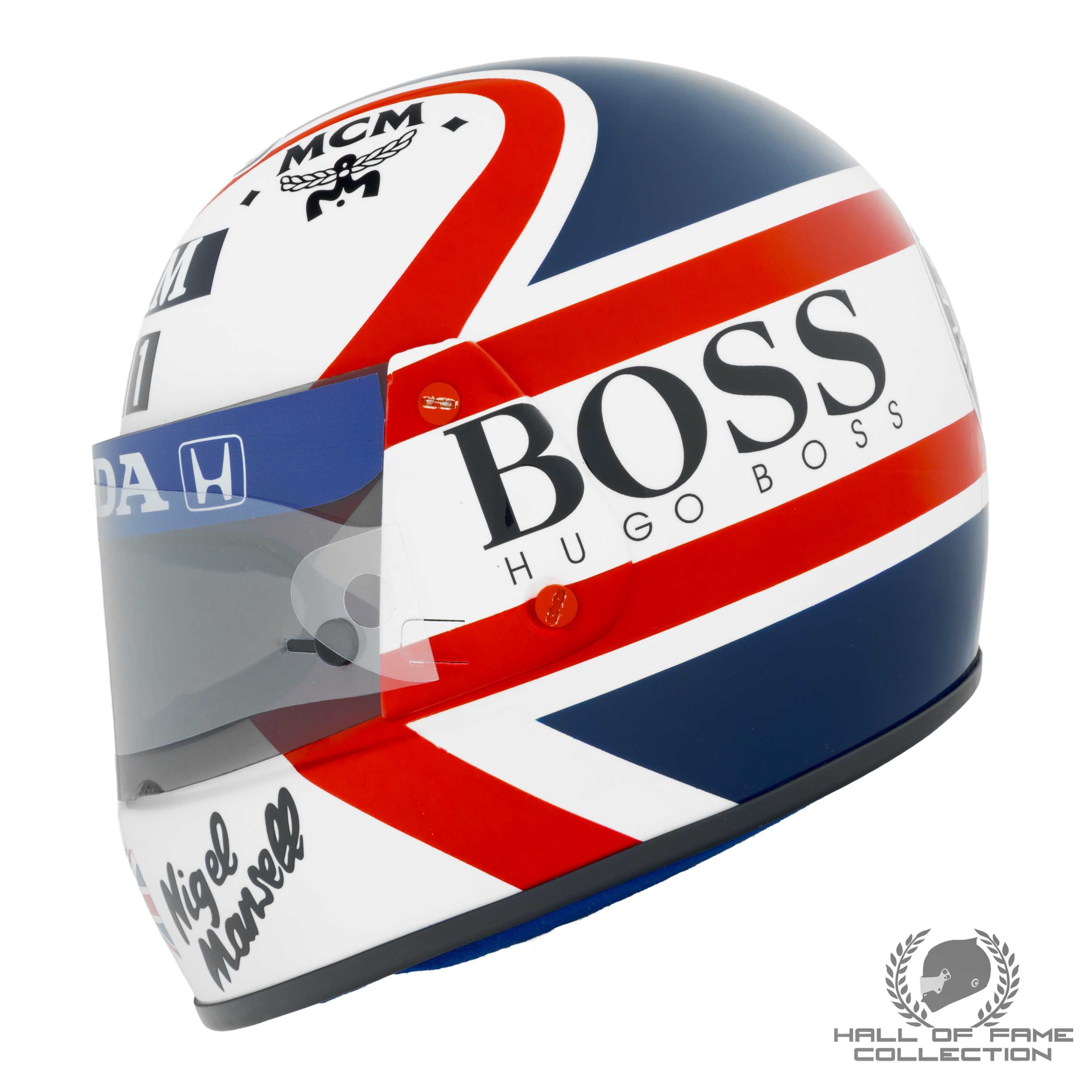 1986 Nigel Mansell Replica Honda Williams F1 Arai GP-N Helmet