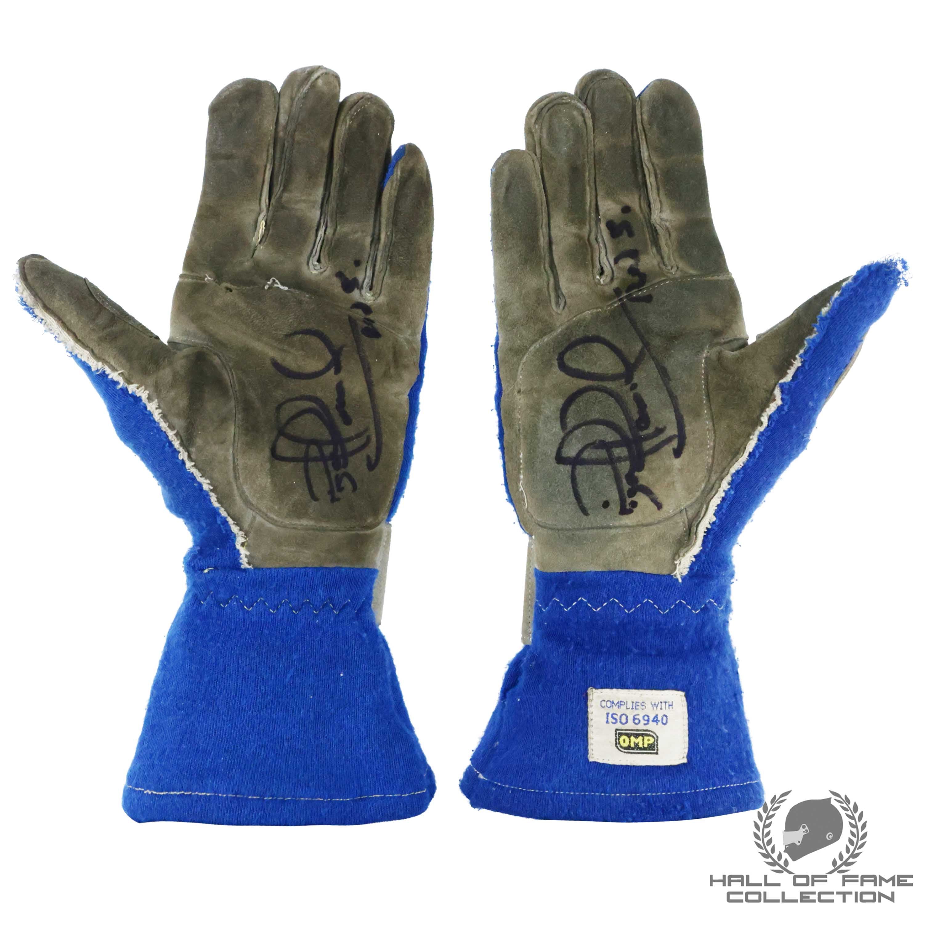 1990s Nigel Mansell Signed Replica F1 Gloves