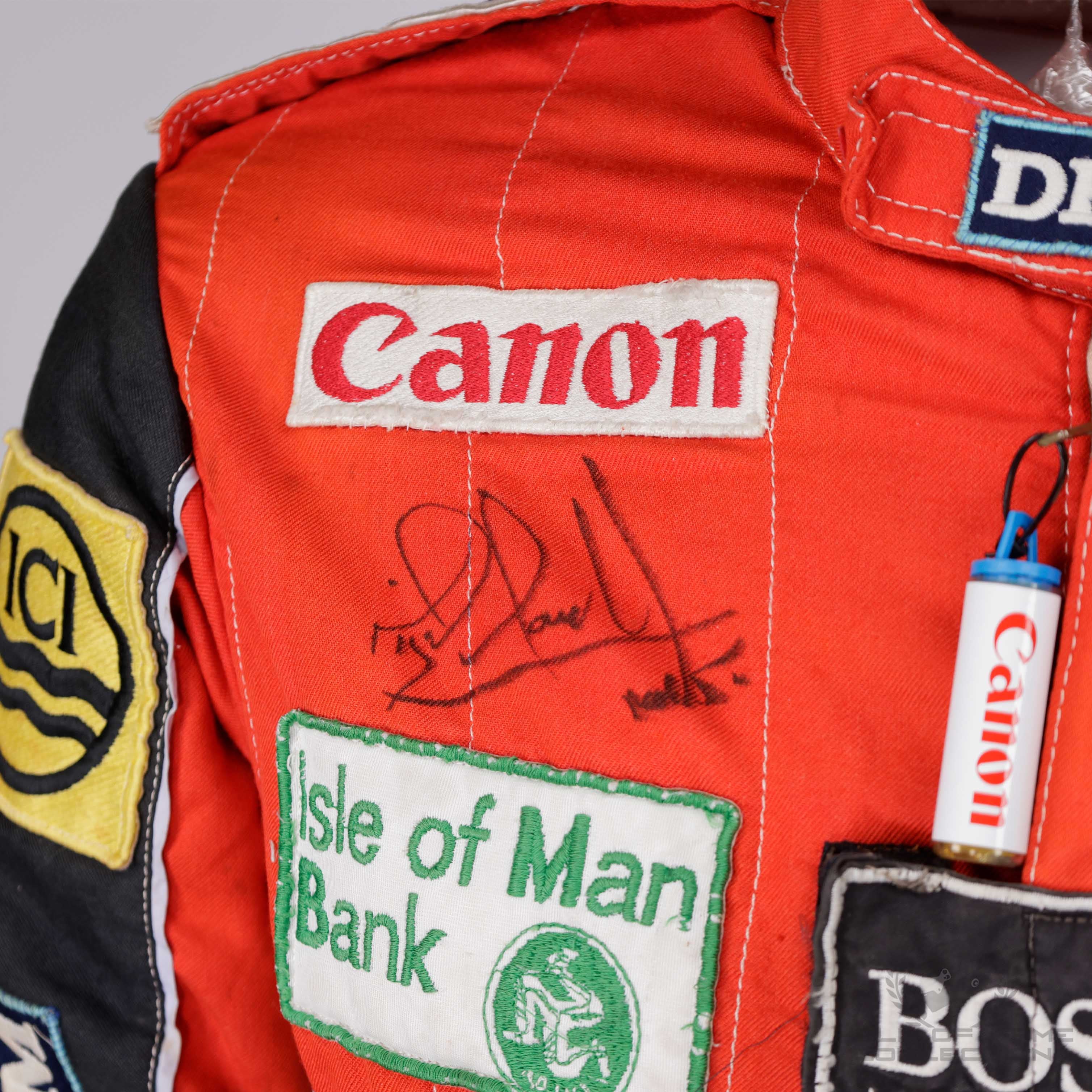 1986 Nigel Mansell Used Canon Williams Honda Team F1 Suit