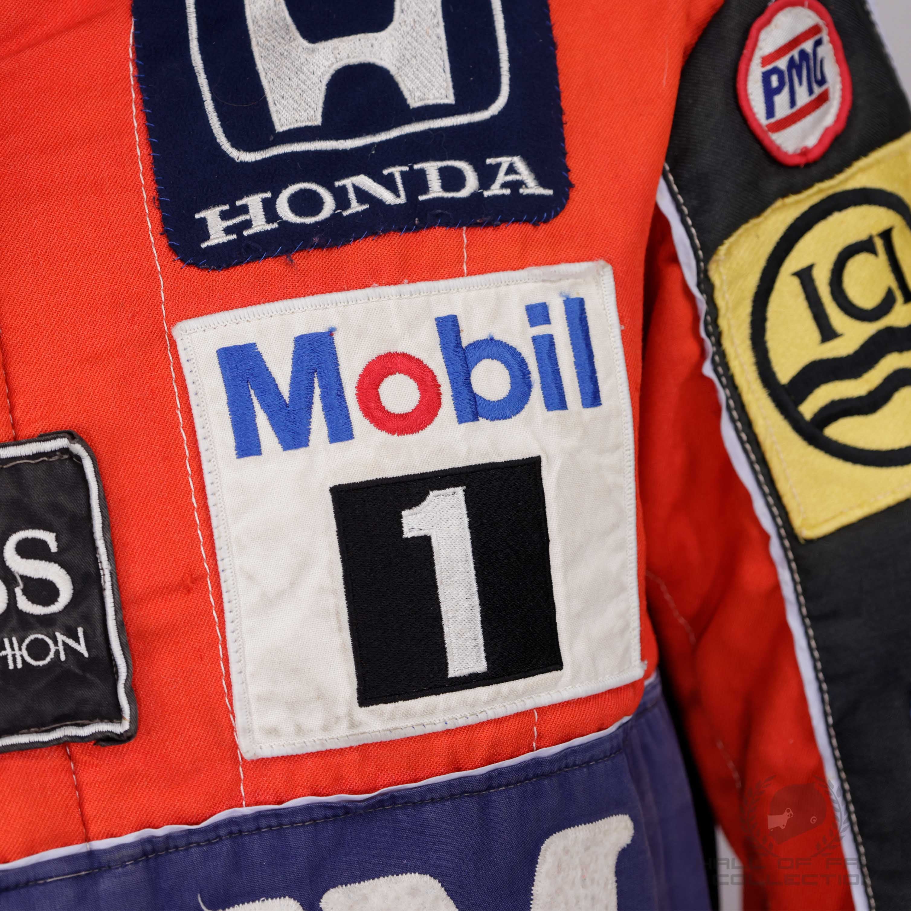 1986 Nigel Mansell Used Canon Williams Honda Team F1 Suit