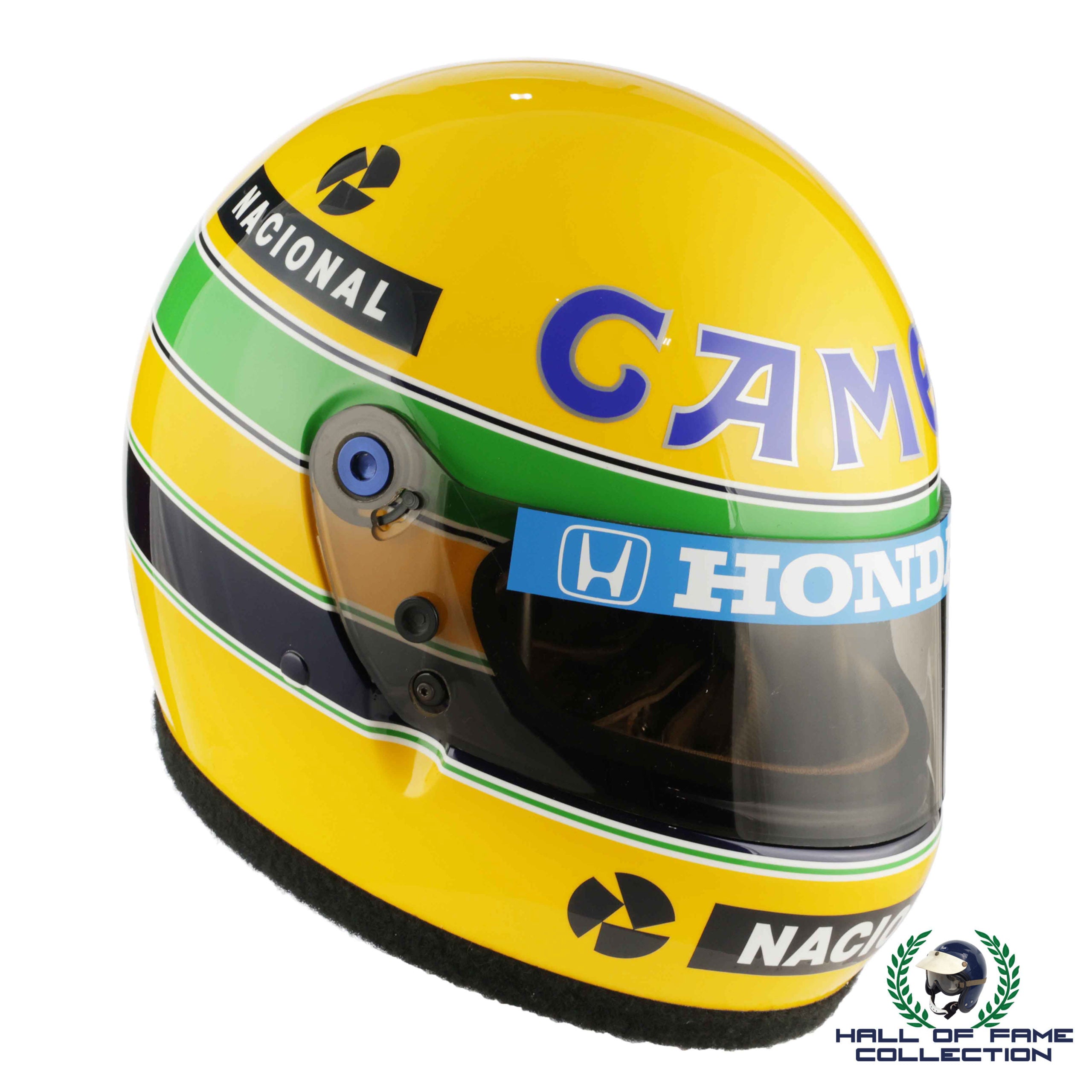 1987 Ayrton Senna Original Bell XFM1 Camel Team Lotus Replica F1 Helmet