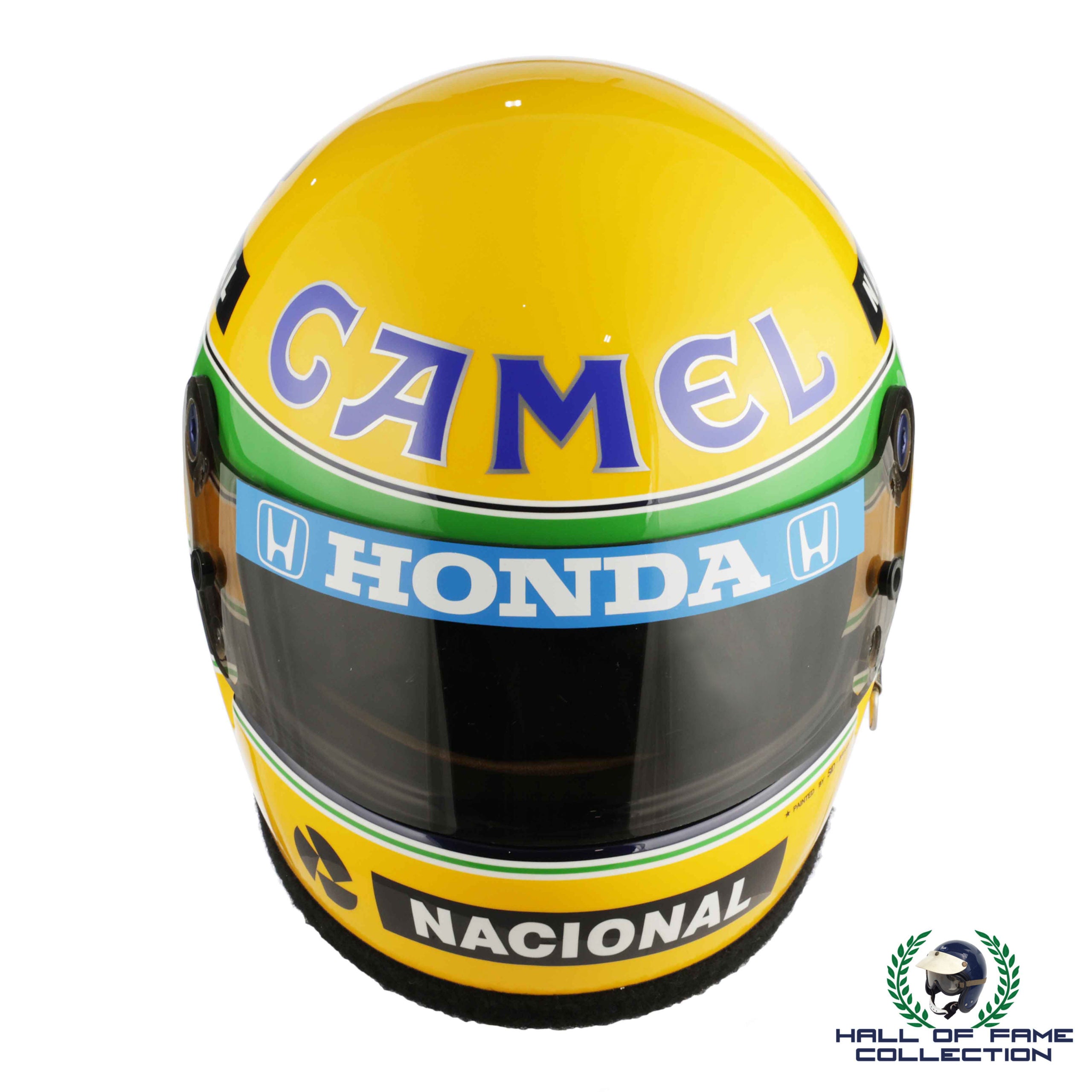 1987 Ayrton Senna Original Bell XFM1 Camel Team Lotus Replica F1 Helmet