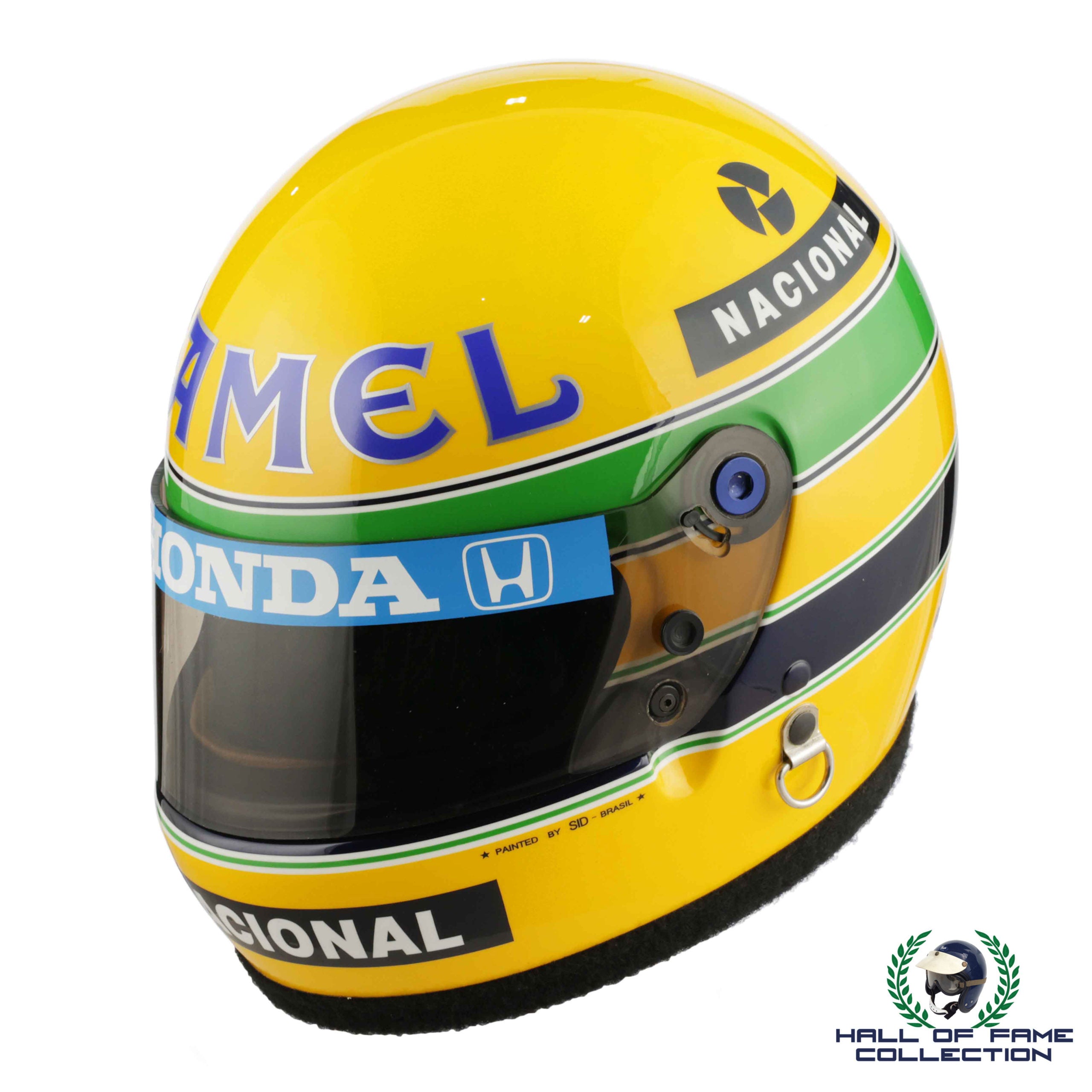 1987 Ayrton Senna Original Bell XFM1 Camel Team Lotus Replica F1 Helmet