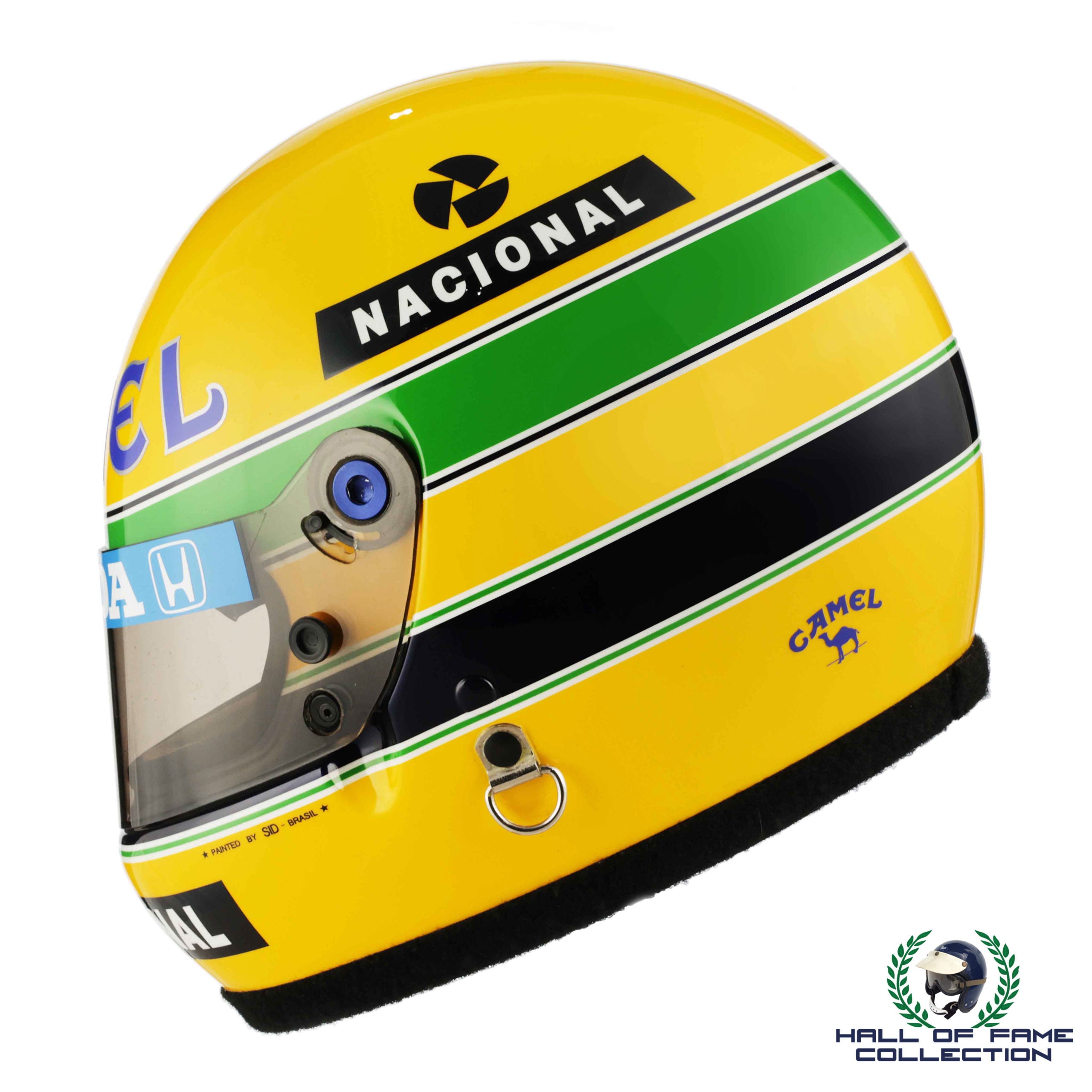 1987 Ayrton Senna Original Bell XFM1 Camel Team Lotus Replica F1 Helmet