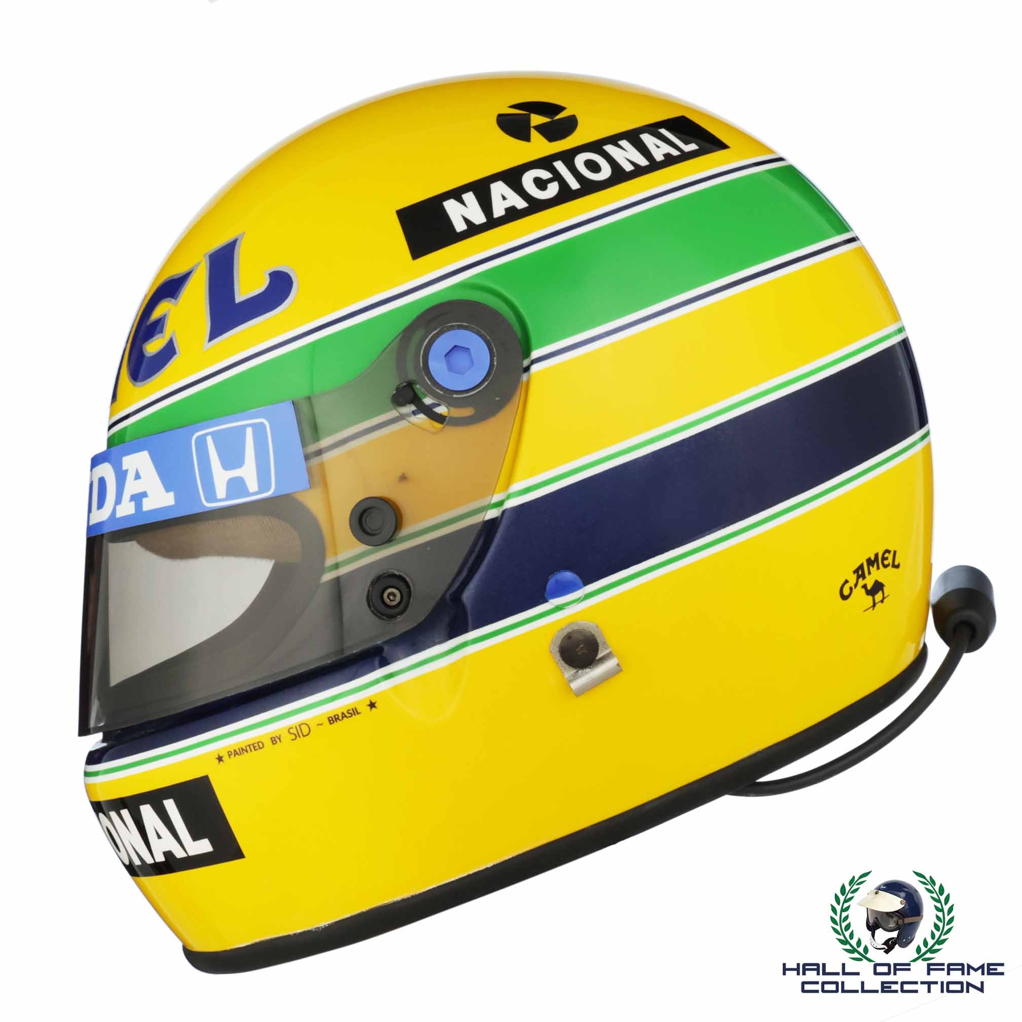 1987 Ayrton Senna Replica Bell XFM-1 Lotus F1 Helmet