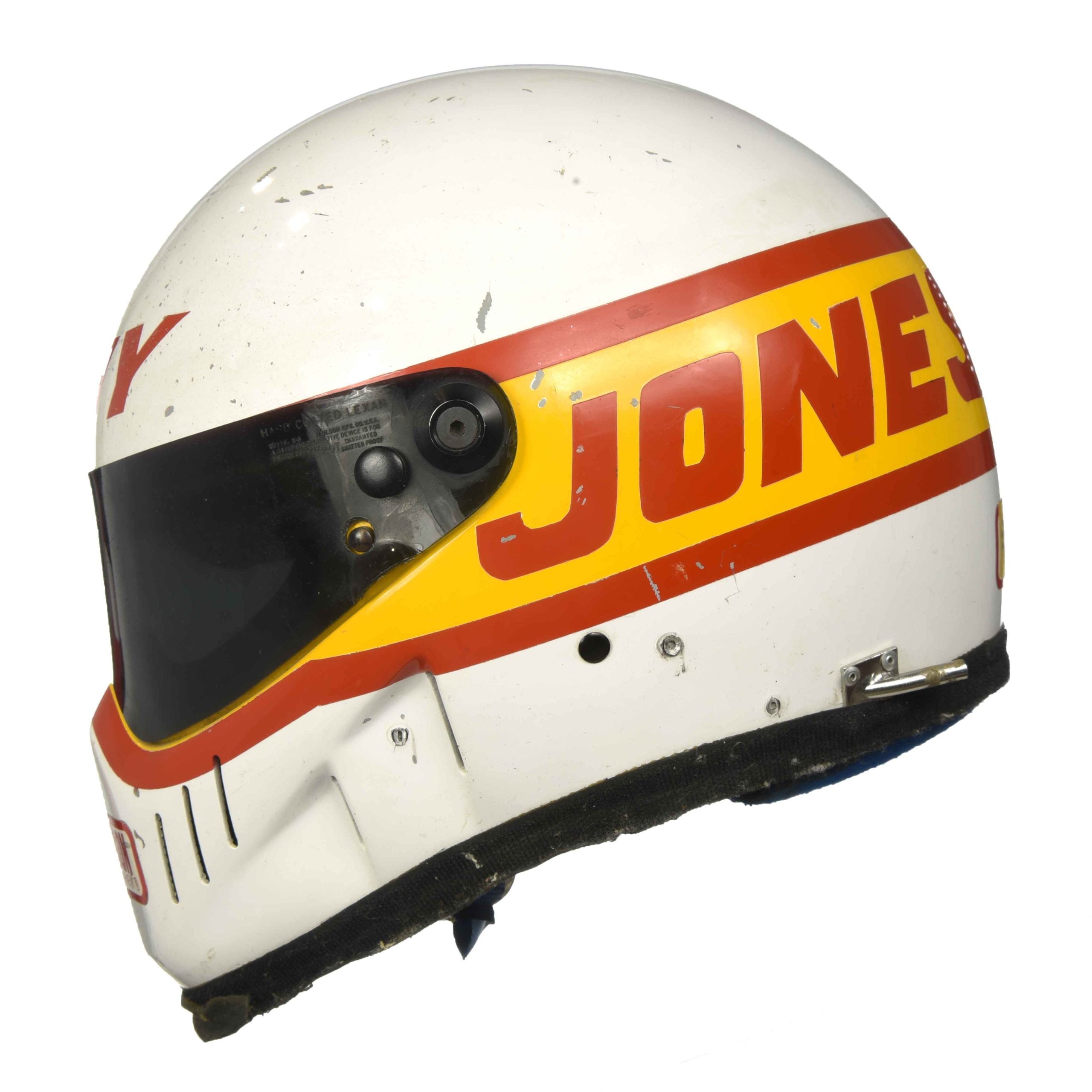 1987 Davy Jones Signed Race Used Simpson Indy 500 Helmet