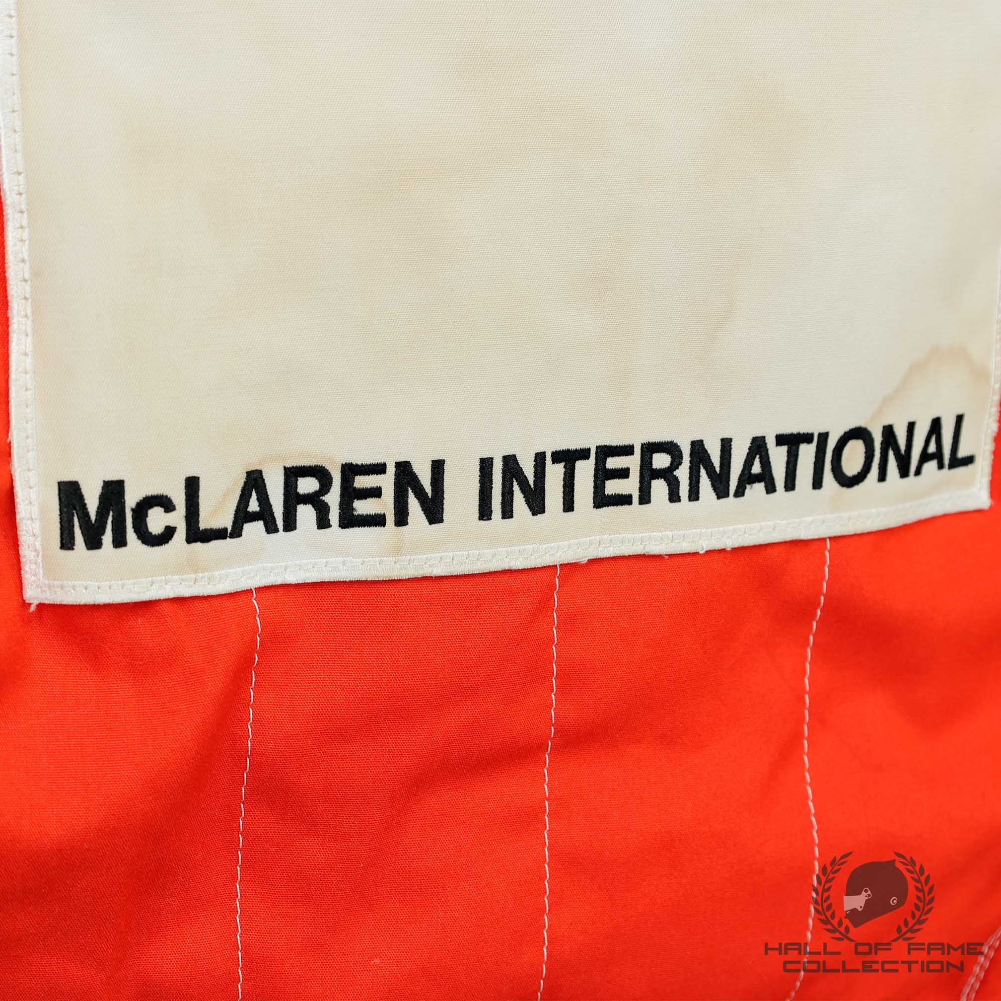 1987 Alain Prost Race Used McLaren F1 Suit