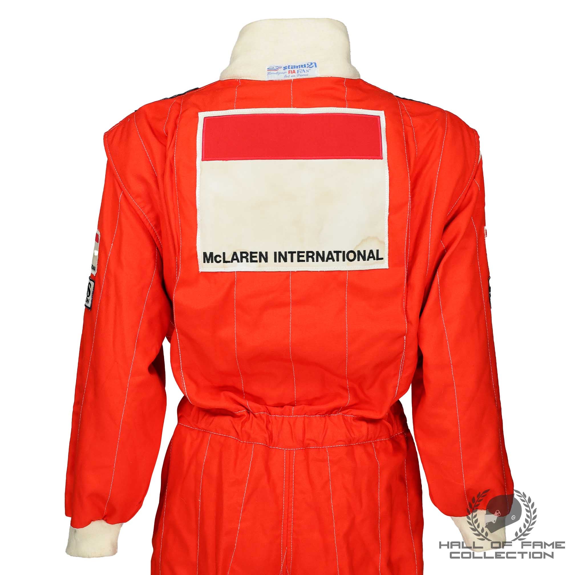 1987 Alain Prost Race Used McLaren F1 Suit