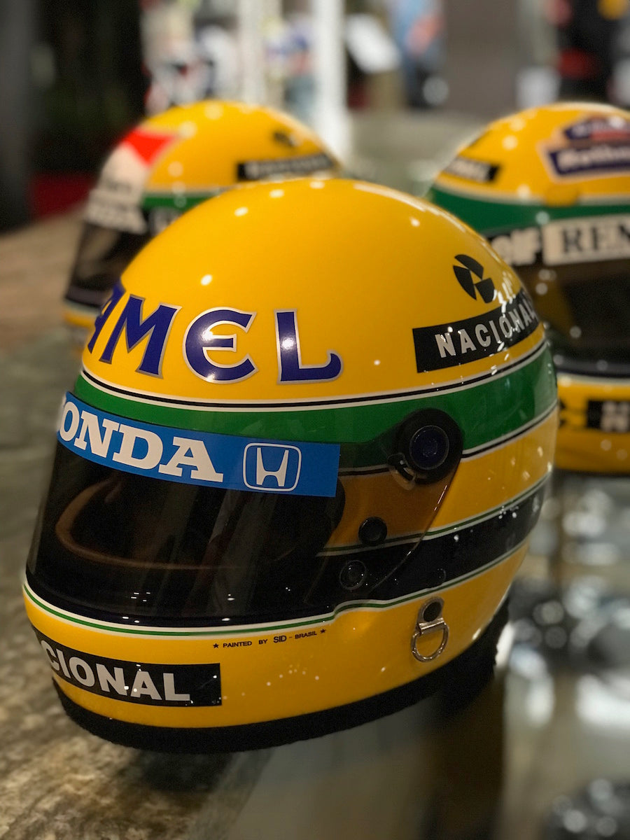 1987 Ayrton Senna Original Bell XFM1 Camel Team Lotus Replica F1 Helmet