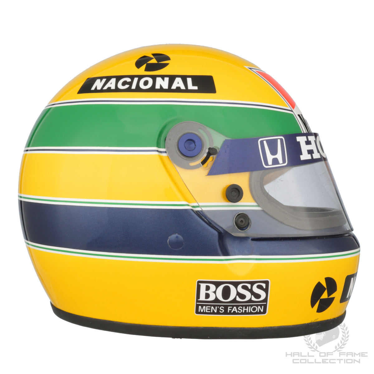 Casque De Course Bell XFM-1 Utilisé En Indycar 1989 Et Daytona 24h Par Derek Daly - Signé