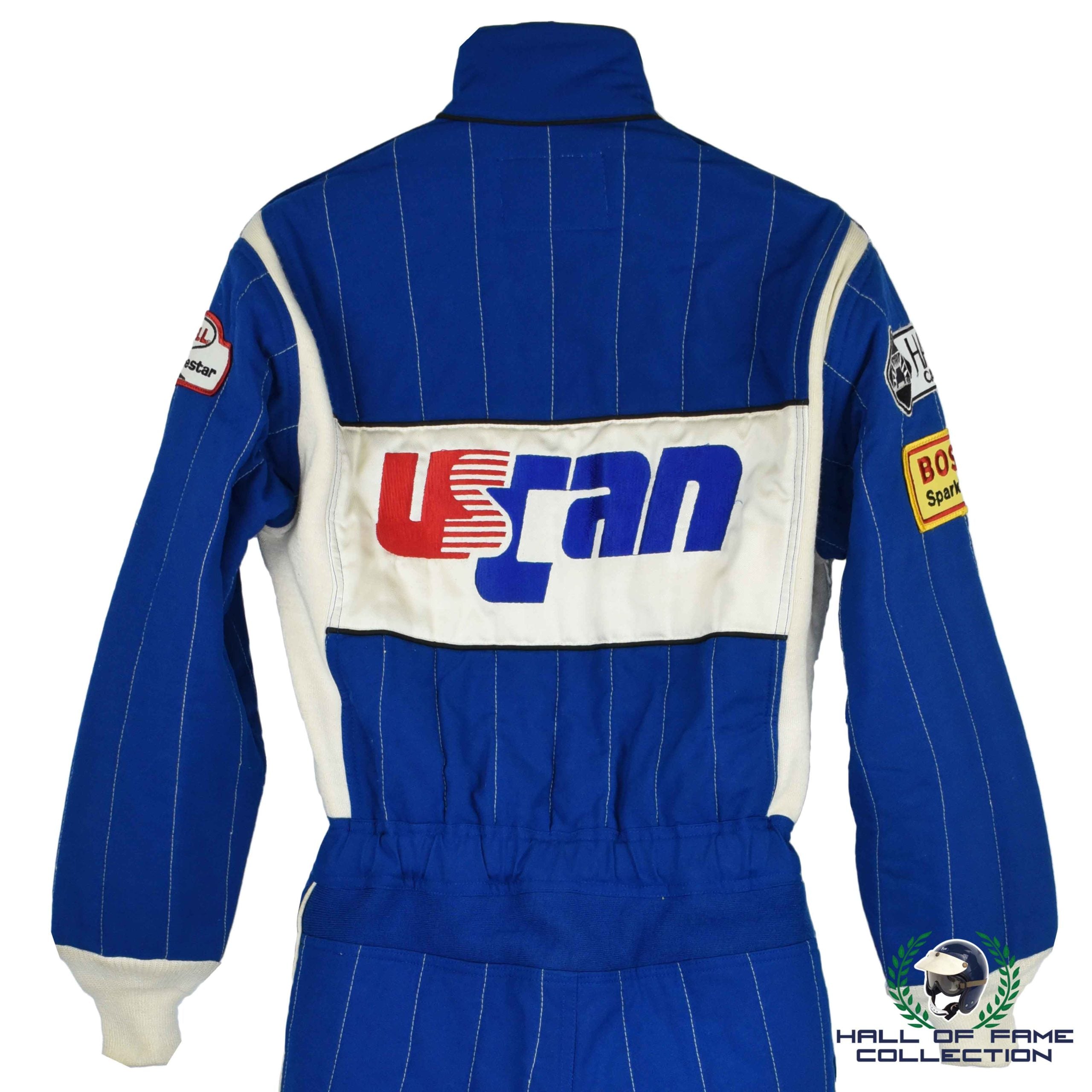 1988 Mario Andretti Signed Race Used Porsche 962 Bell IMSA Suit