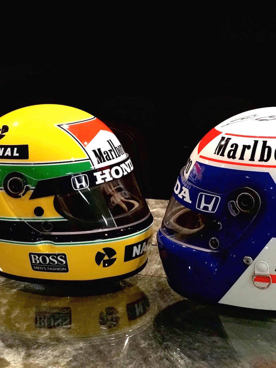 1988 Alain Prost Marlboro McLaren Honda Bell XFM-1 Replica F1 Helmet