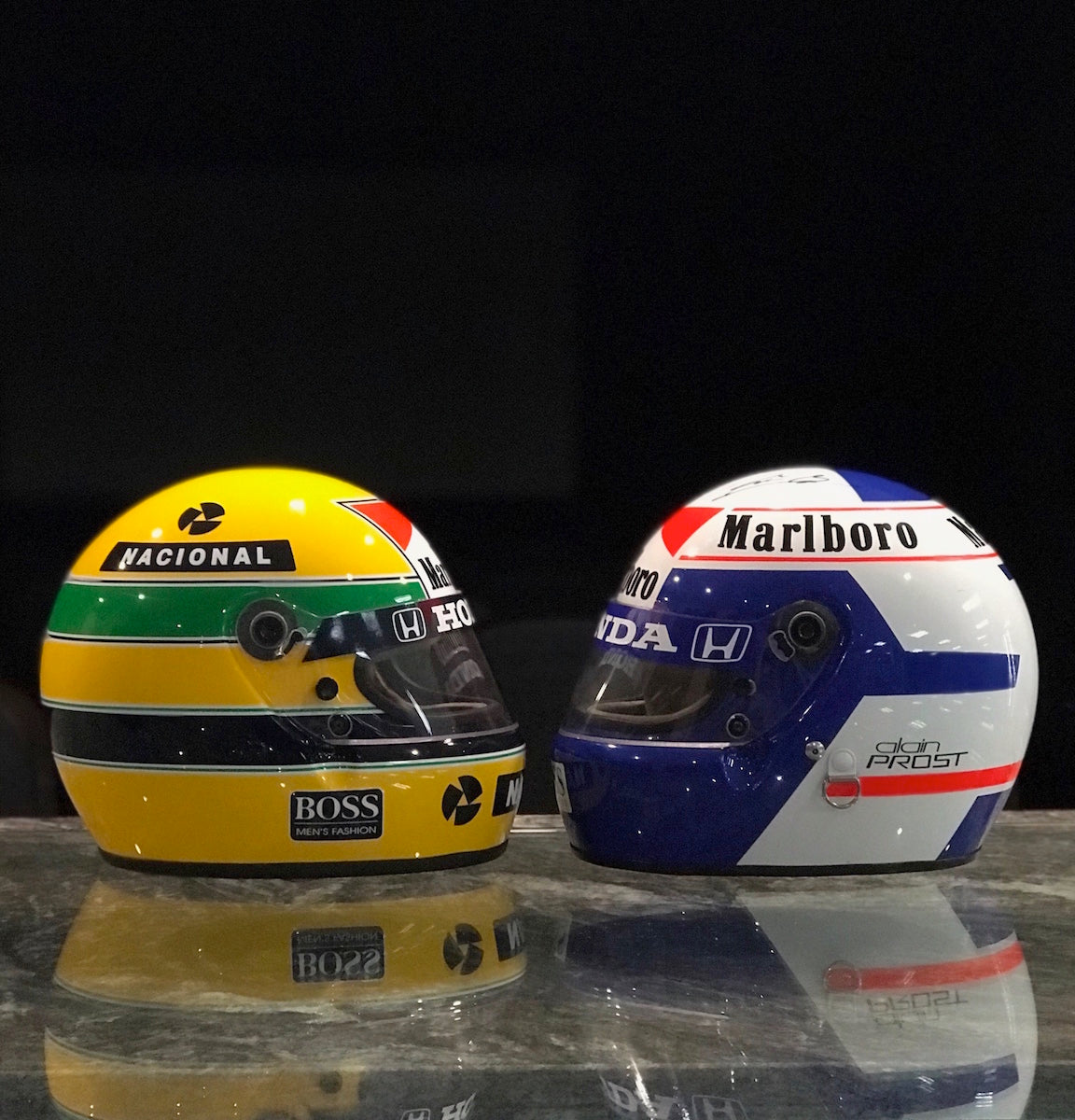 1988 Alain Prost Original Bell XFM-1 Replica McLaren F1 Helmet