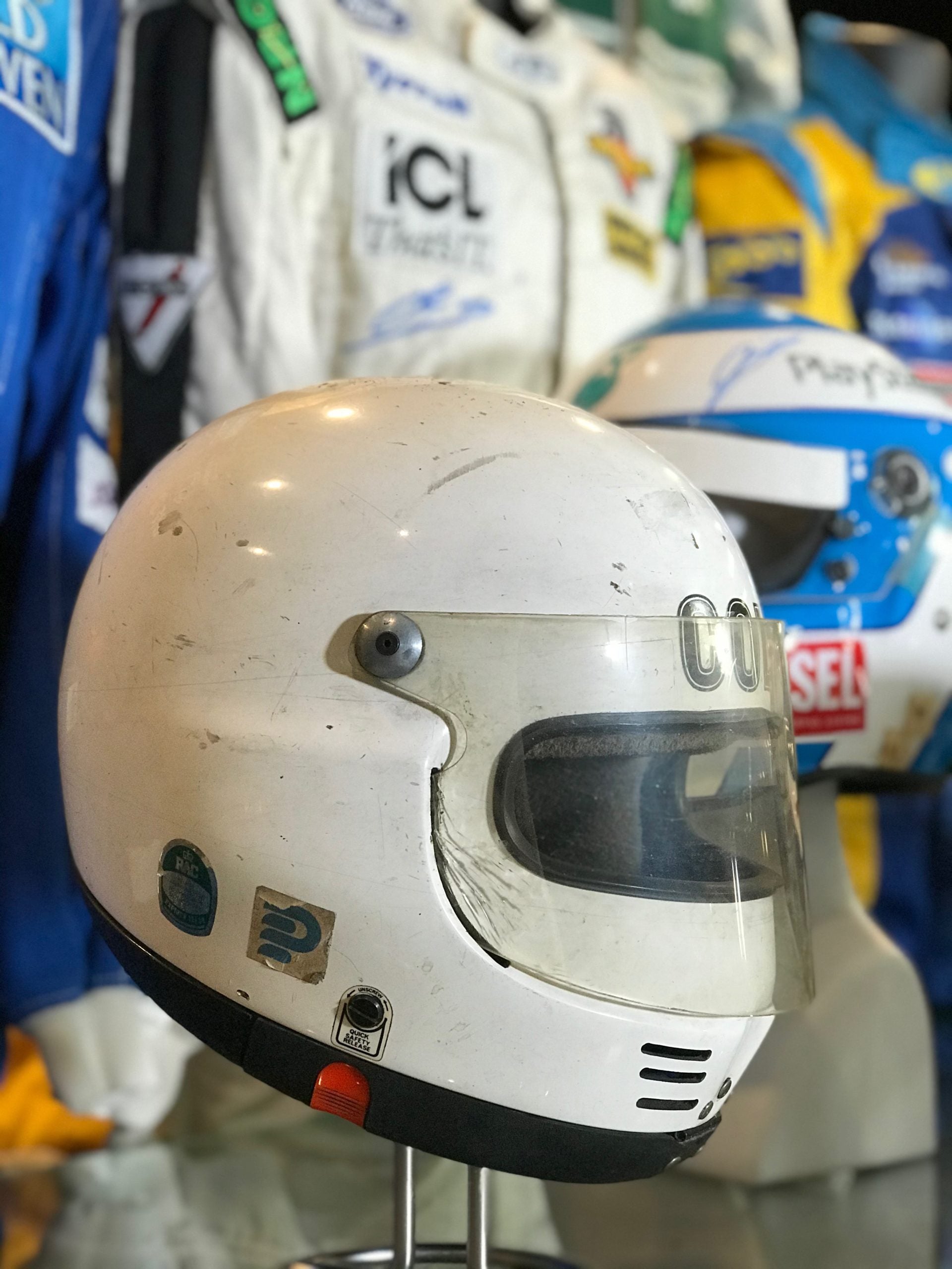 1988 Mika Salo Signed Race Used Brands Hatch Formula Ford Festival GPA Helmet