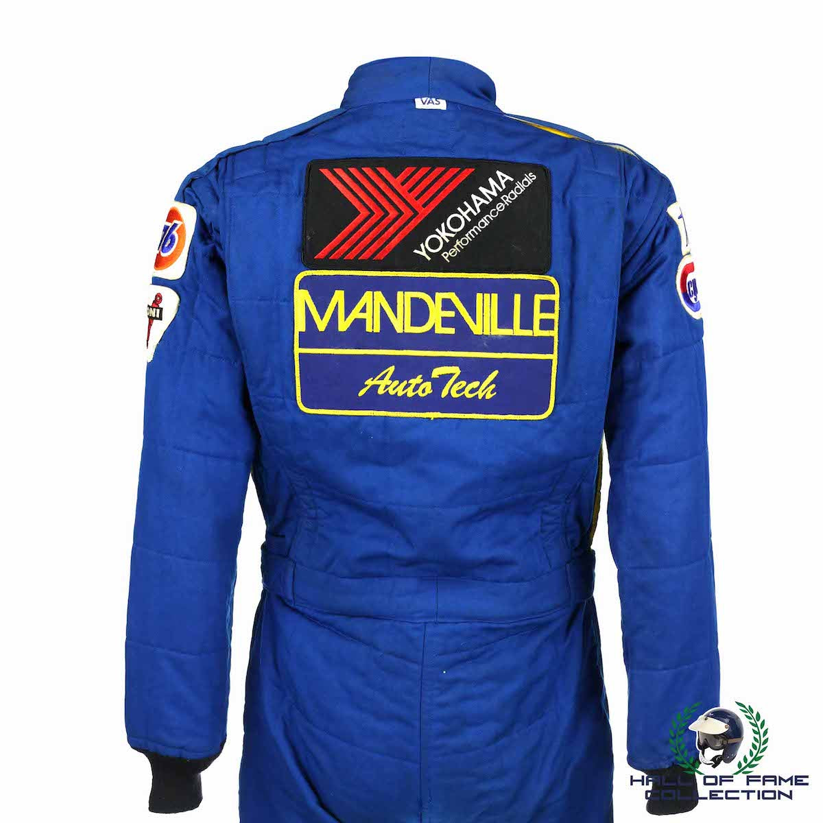 1989 Brian Redman Signed Race Used Mandeville Racing Daytona 24 Hour IMSA Suit