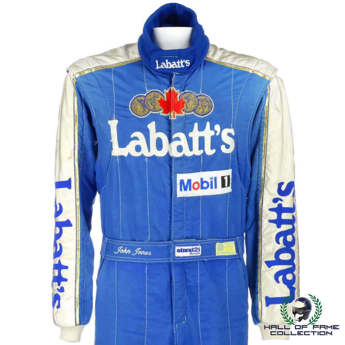 1989/90 John Jones Race Used Labatts IndyCar & F3000 Suit