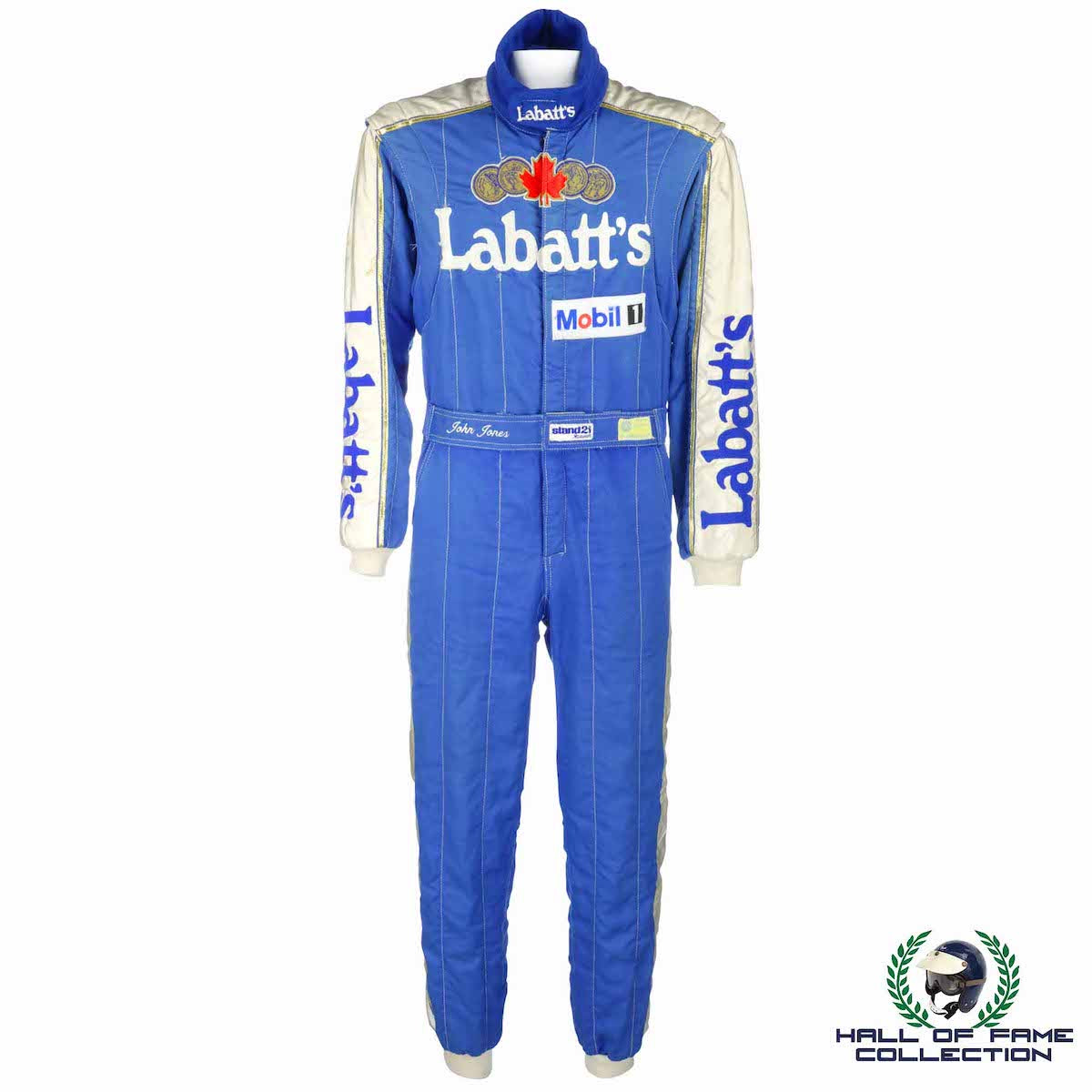 1989/90 John Jones Race Used Labatts IndyCar & F3000 Suit