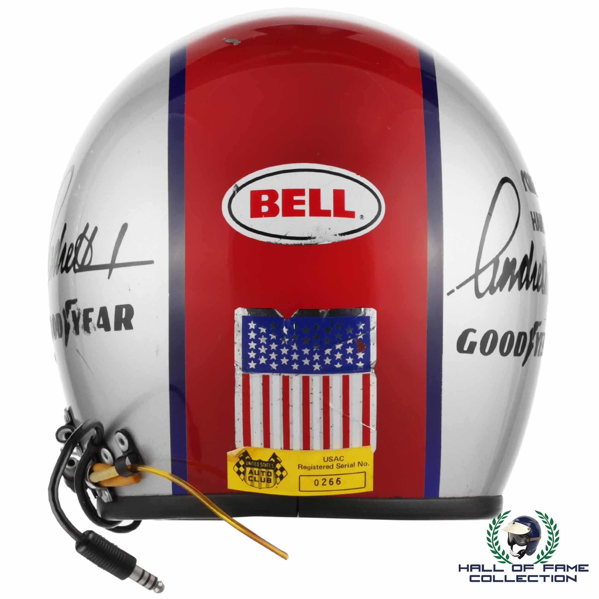 ITEM OF THE WEEK 1989 Mario Andretti Race Used Newman Haas Racing Bell XFM-1 Indy 500 Helmet