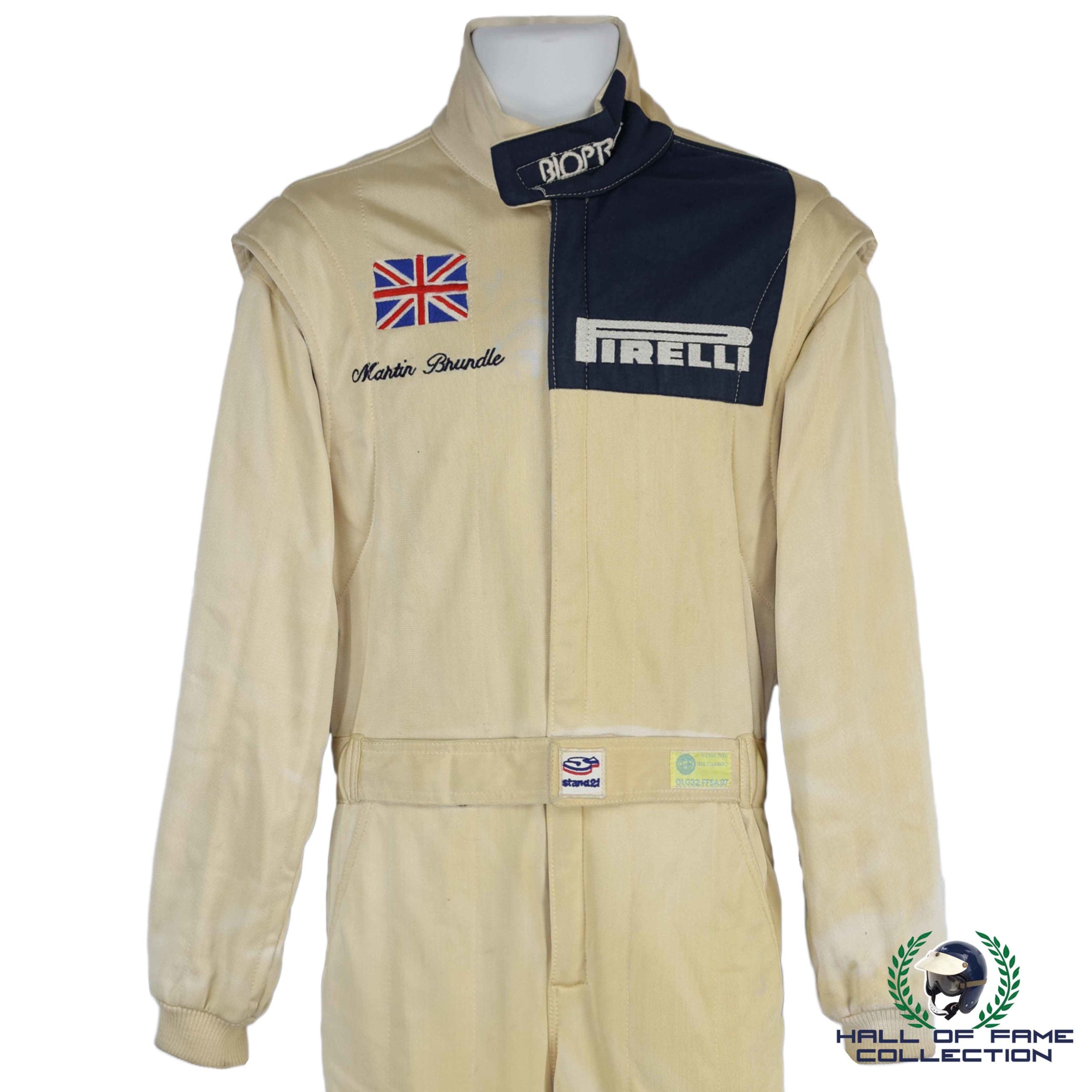 1989 Martin Brundle Race Used Brabham F1 Suit