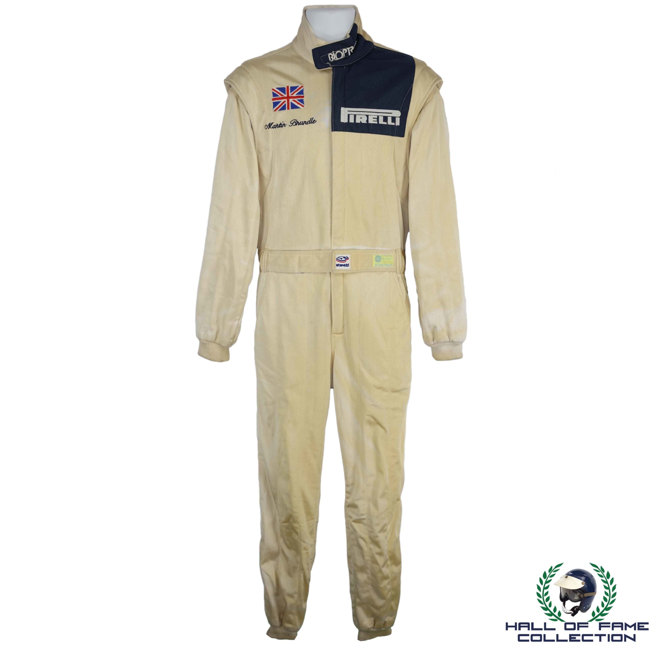 1989 Martin Brundle Race Used Brabham F1 Suit