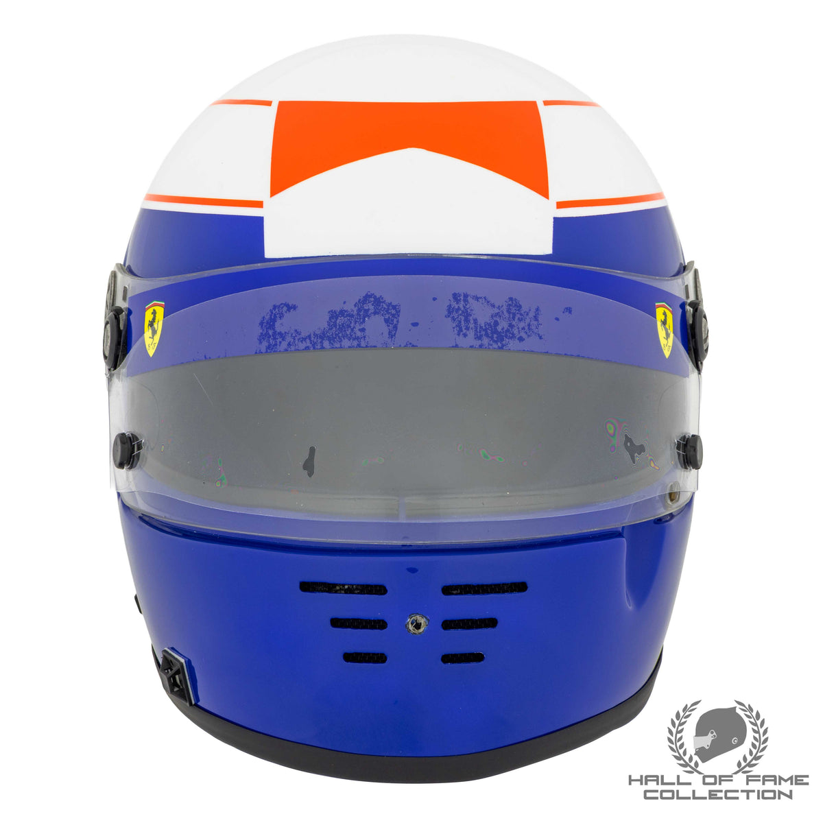 1990 Alain Prost British GP Win Replica Ferrari F1 Helmet