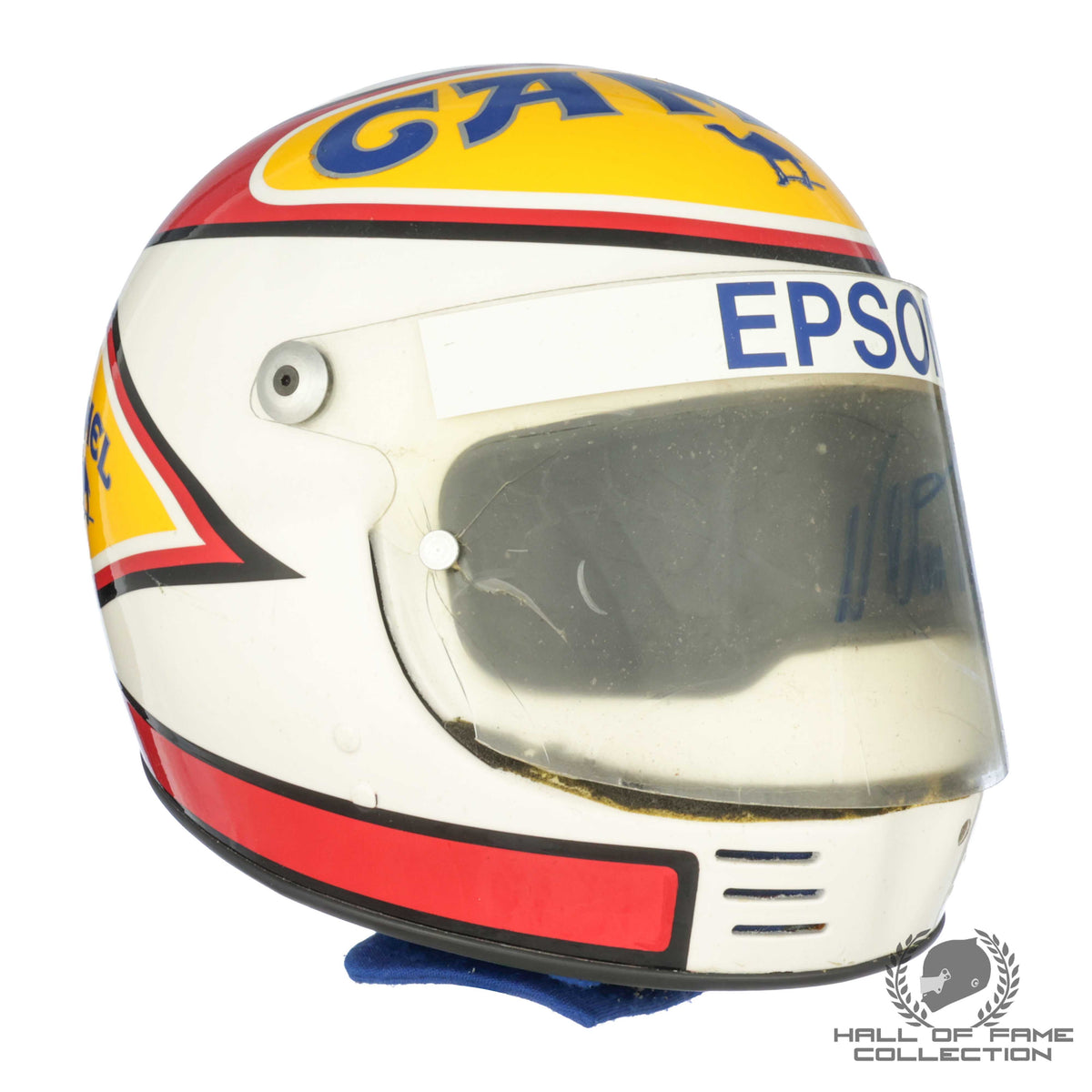 1989 Nelson Piquet Signed Camel Team Lotus F1 Helmet