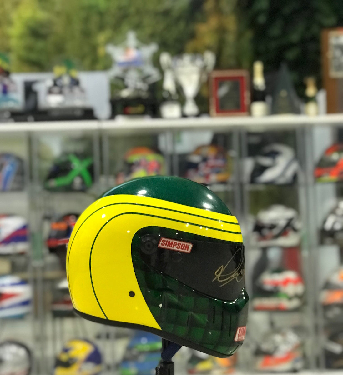 1989 Paul Tracy Signed Race Used Simpson Indy Lights / ARS Helmet