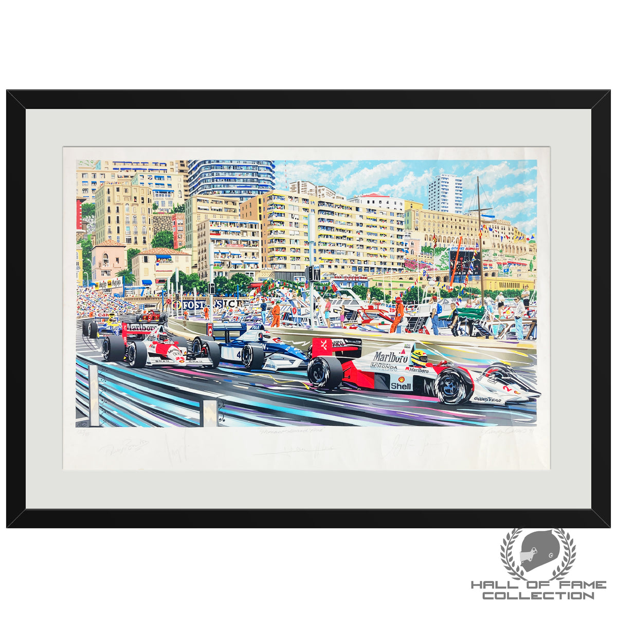 1990 Ayrton Senna Signed Randy Owens Monaco GP #129/135