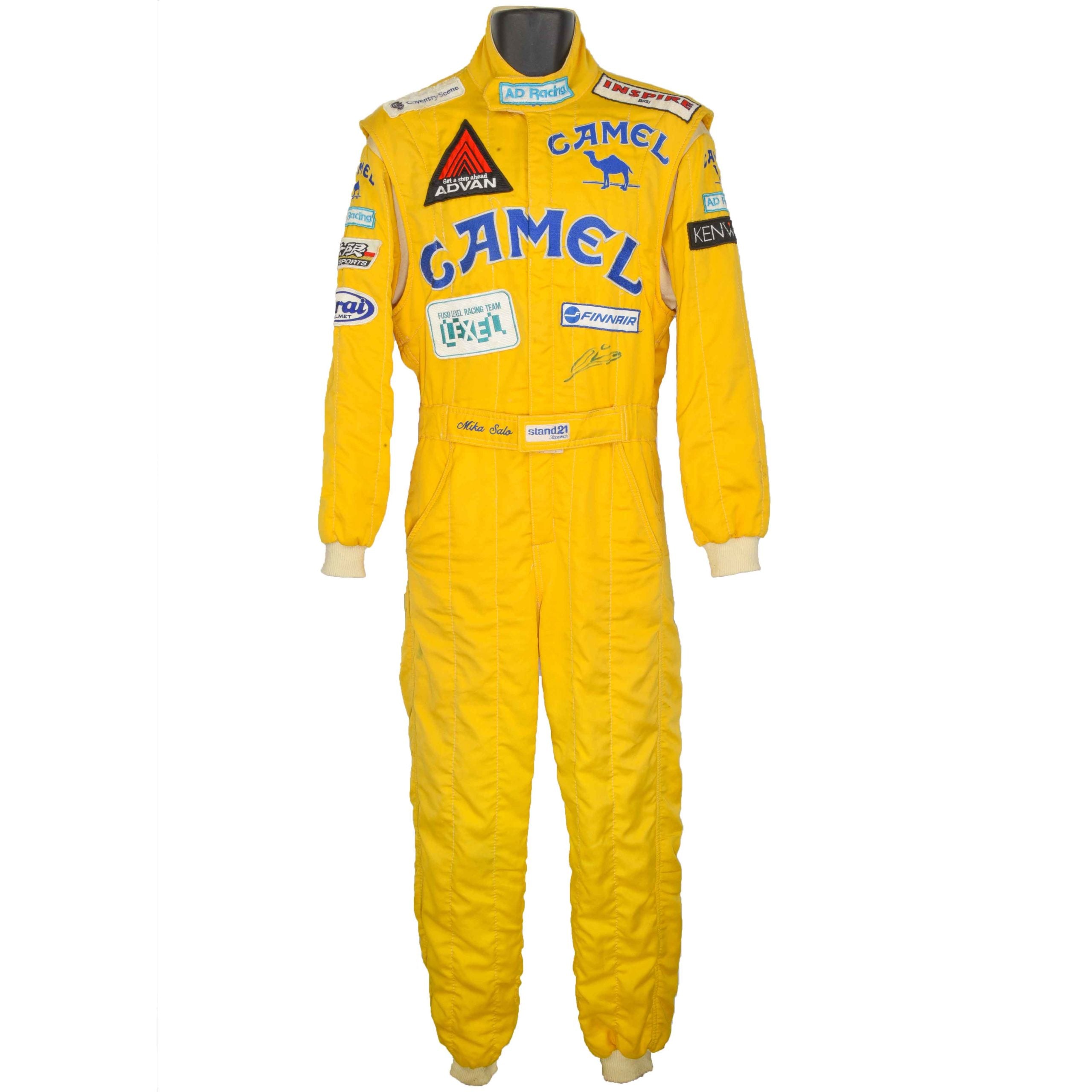 1990 Mika Salo Signed Race Used Fuji & Macau Grand Prix F3 suit