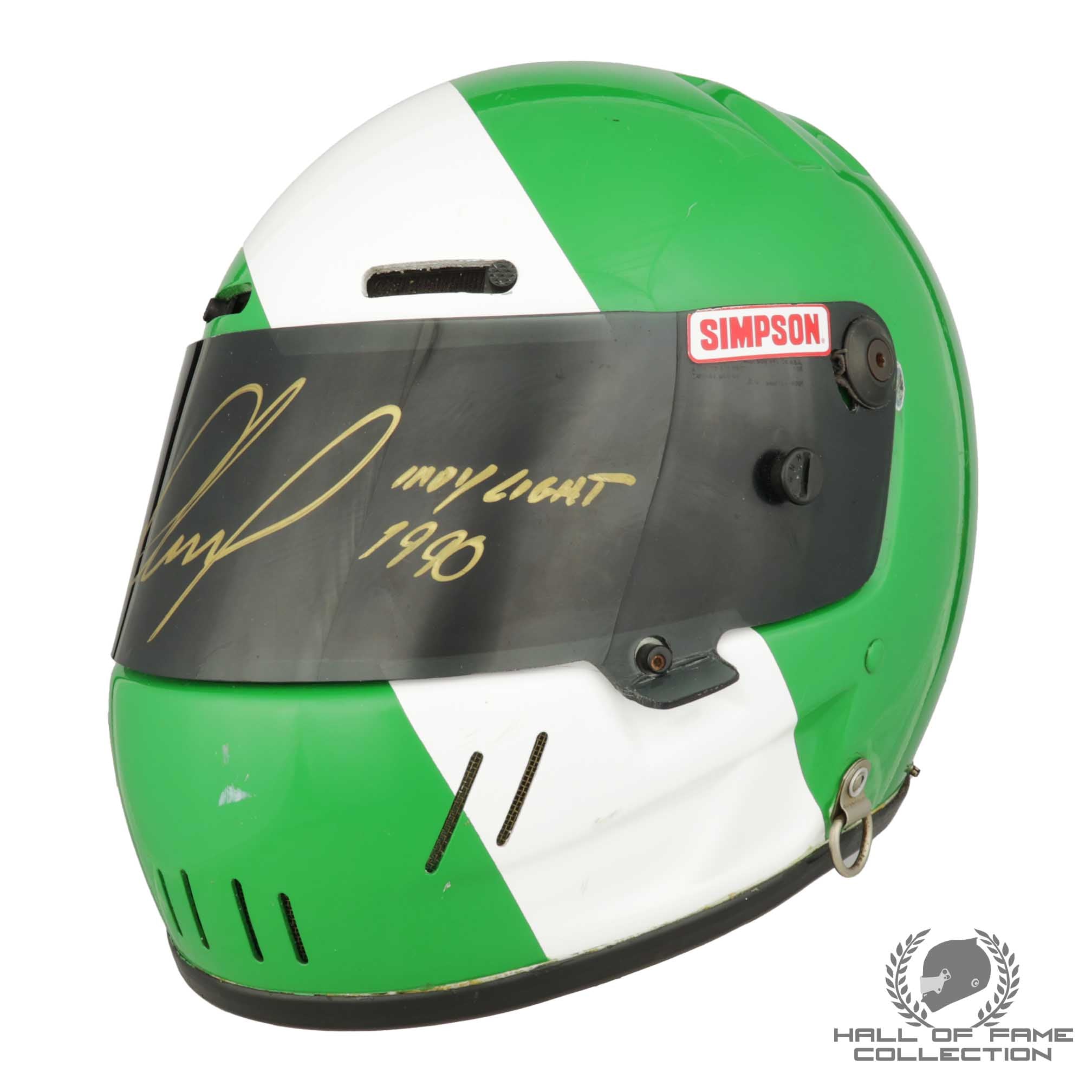 1990 Paul Tracy Signed American Racing Series "Indy Lights" Helmet