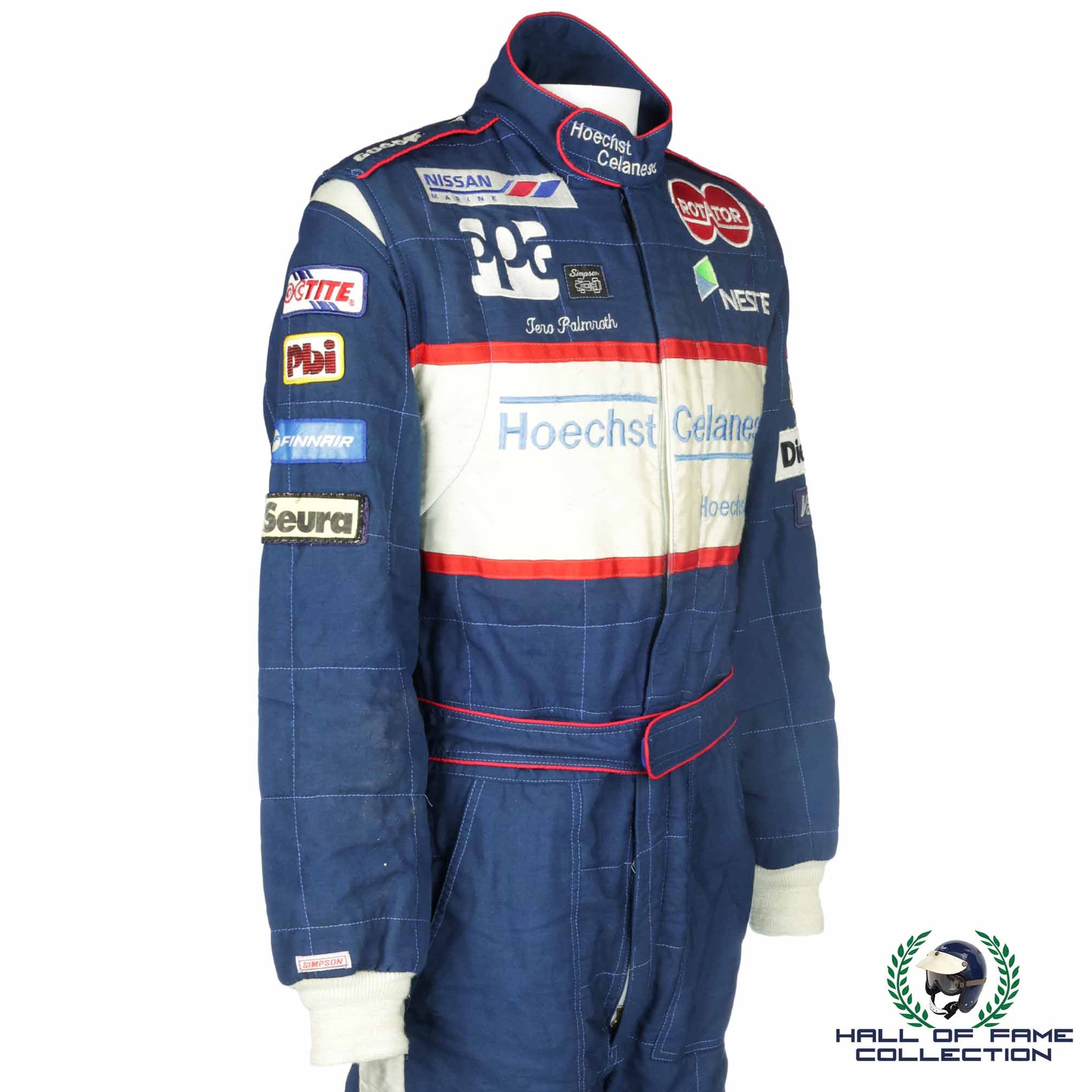 1990 Tero Palmroth Race Used Indy 500 Dick Simon Racing IndyCar Suit