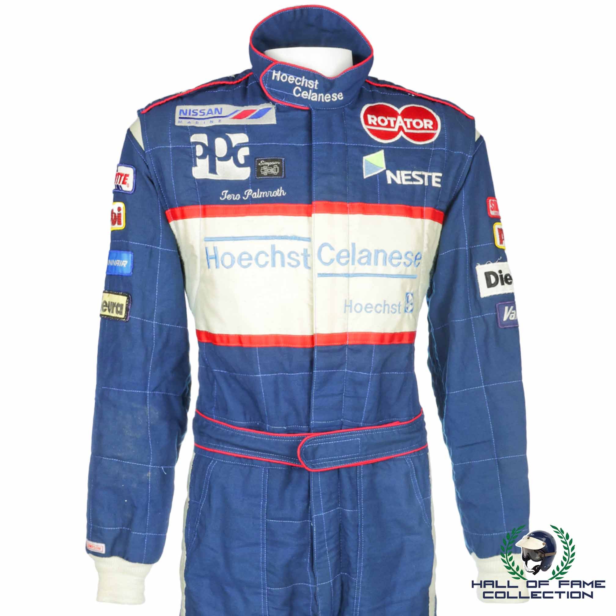 1990 Tero Palmroth Race Used Indy 500 Dick Simon Racing IndyCar Suit