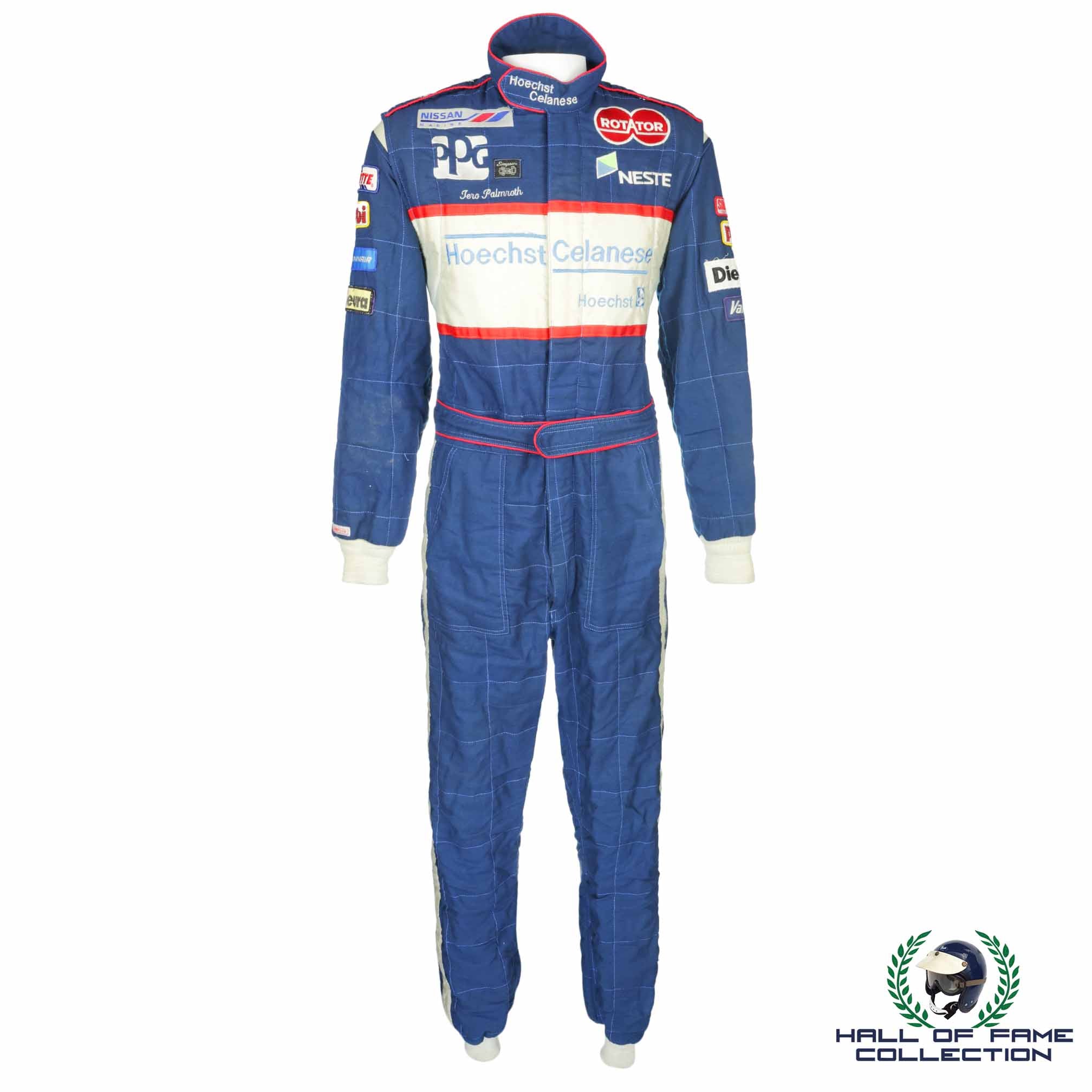 1990 Tero Palmroth Race Used Indy 500 Dick Simon Racing IndyCar Suit