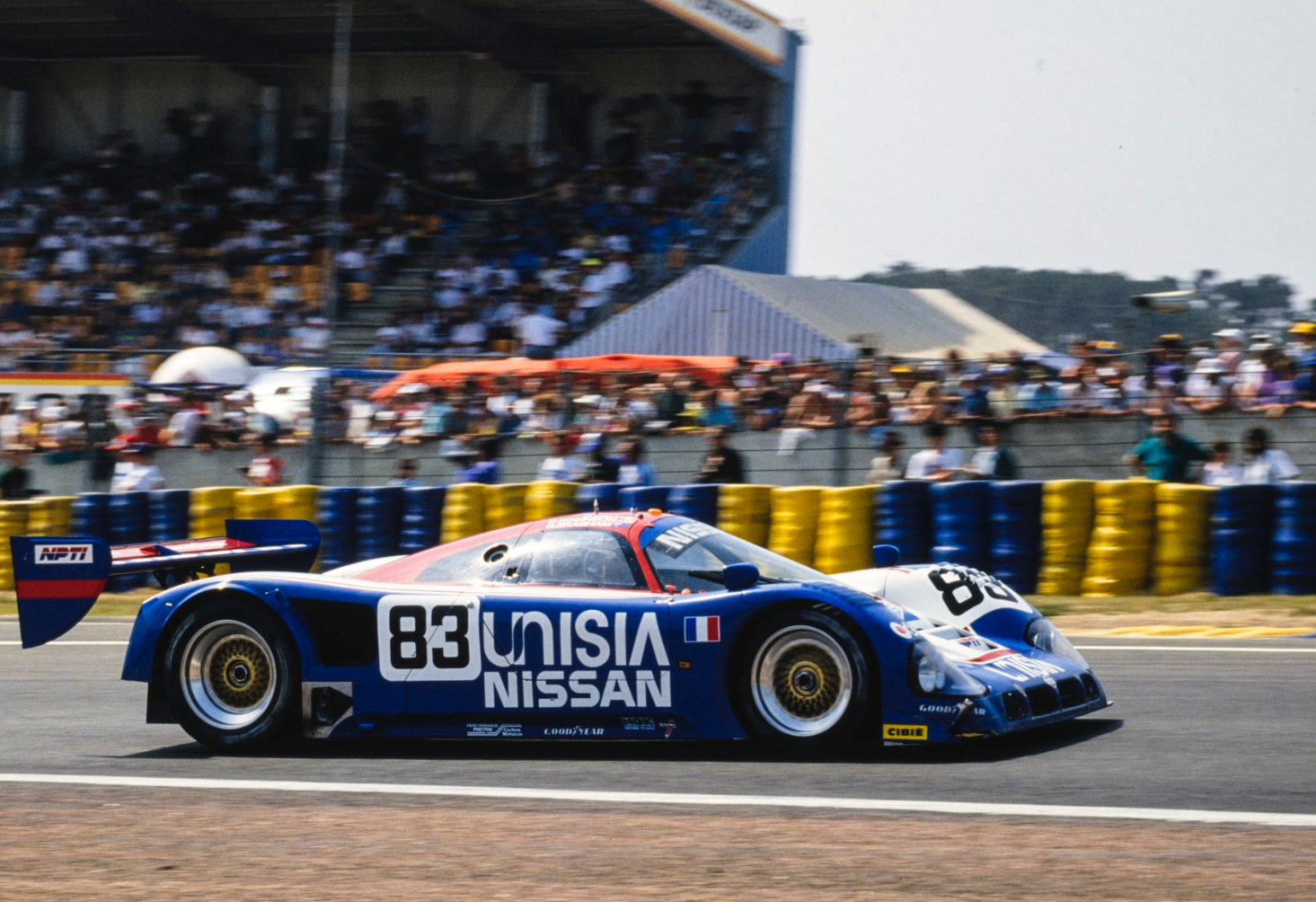 1990 Derek Daly Signed Race Used Le Mans 24 Hr / IMSA Win Nissan Suit + Track Test Series Helmet