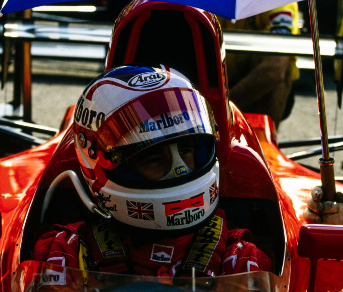 1990 Nigel Mansell Replica Scuderia Ferrari F1 Helmet