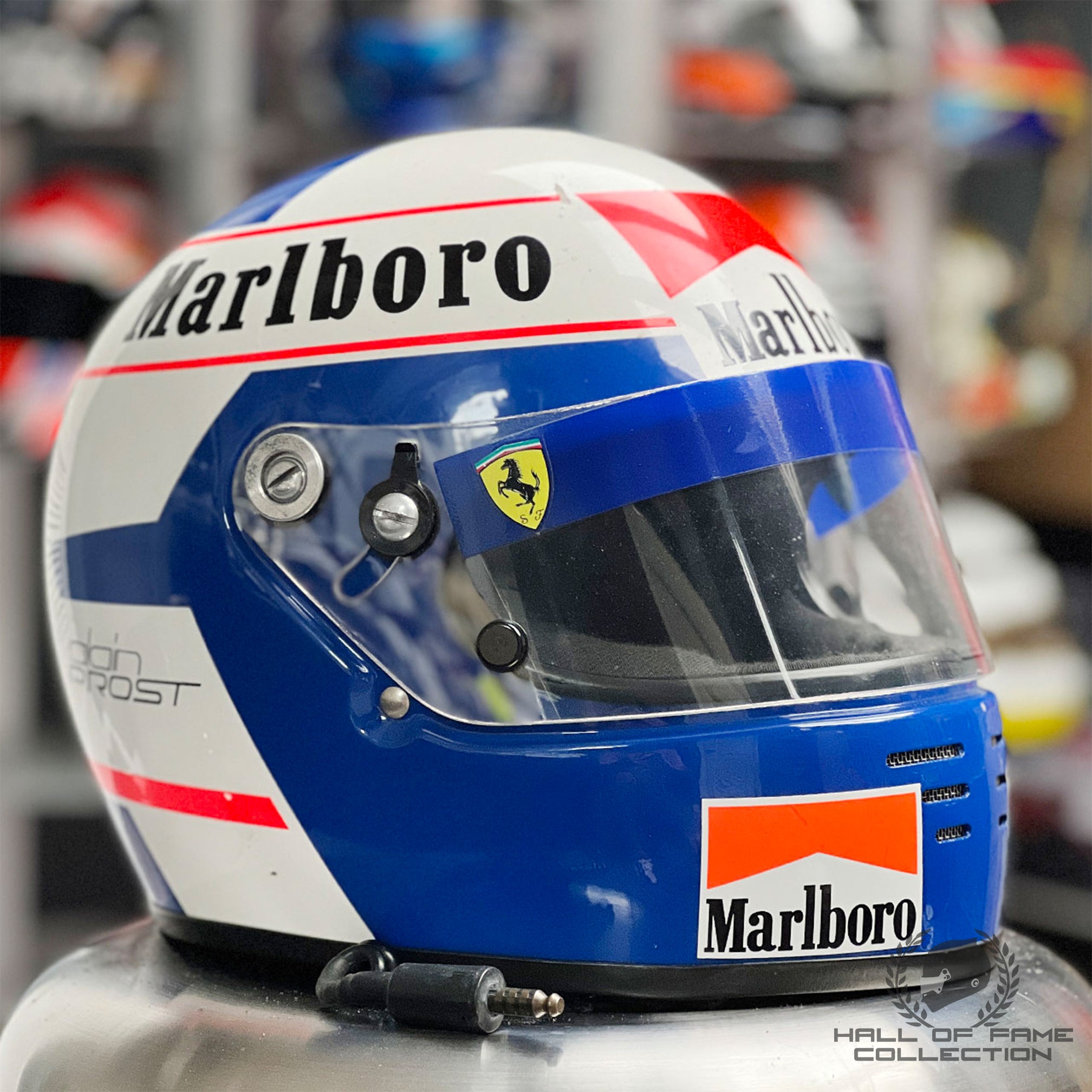 1990 Alain Prost Italian Grand Prix Used Ferrari F1 Helmet