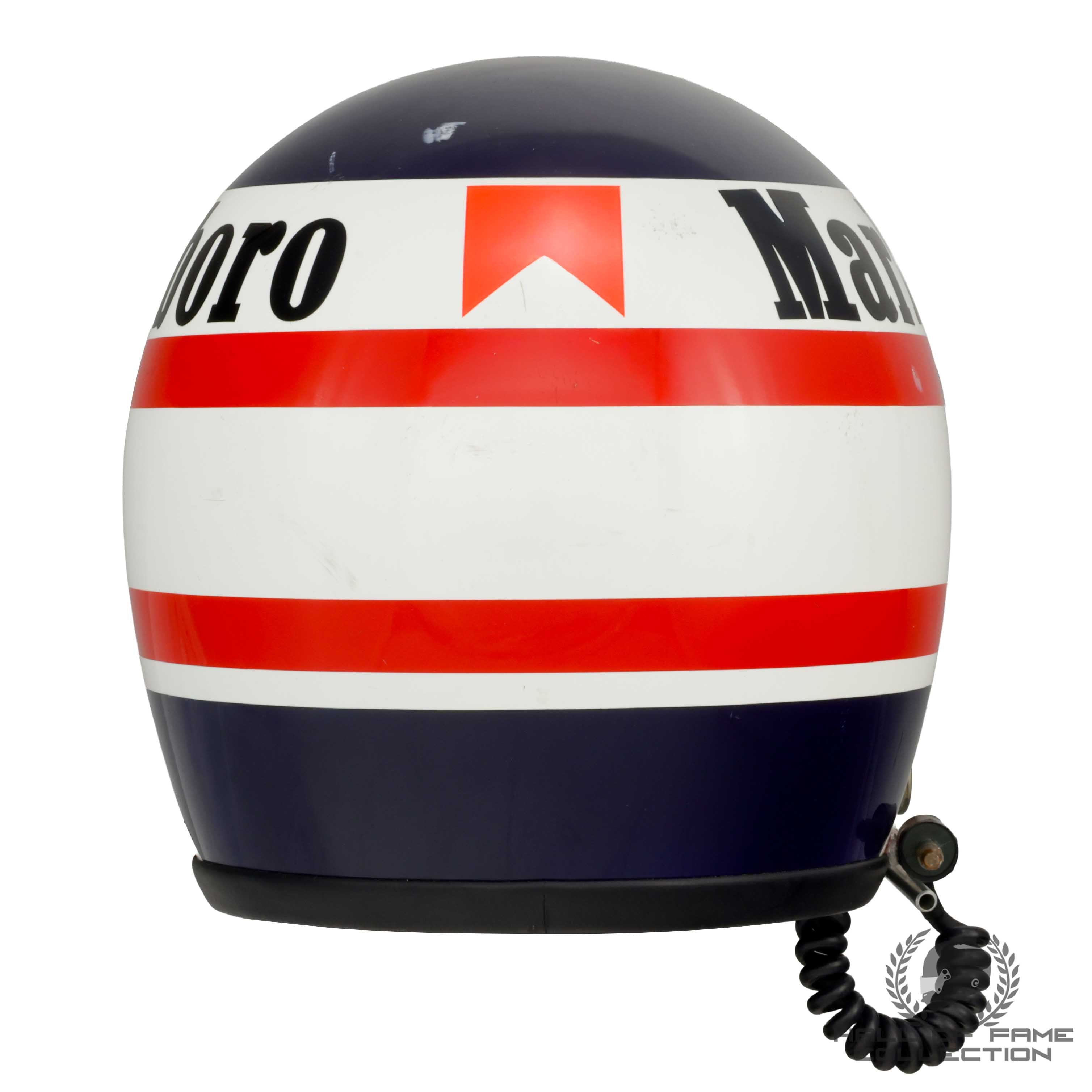 1990 Nigel Mansell Signed Race Used USA / Brazil / Monaco Grand Prix Scuderia Ferrari F1 Helmet