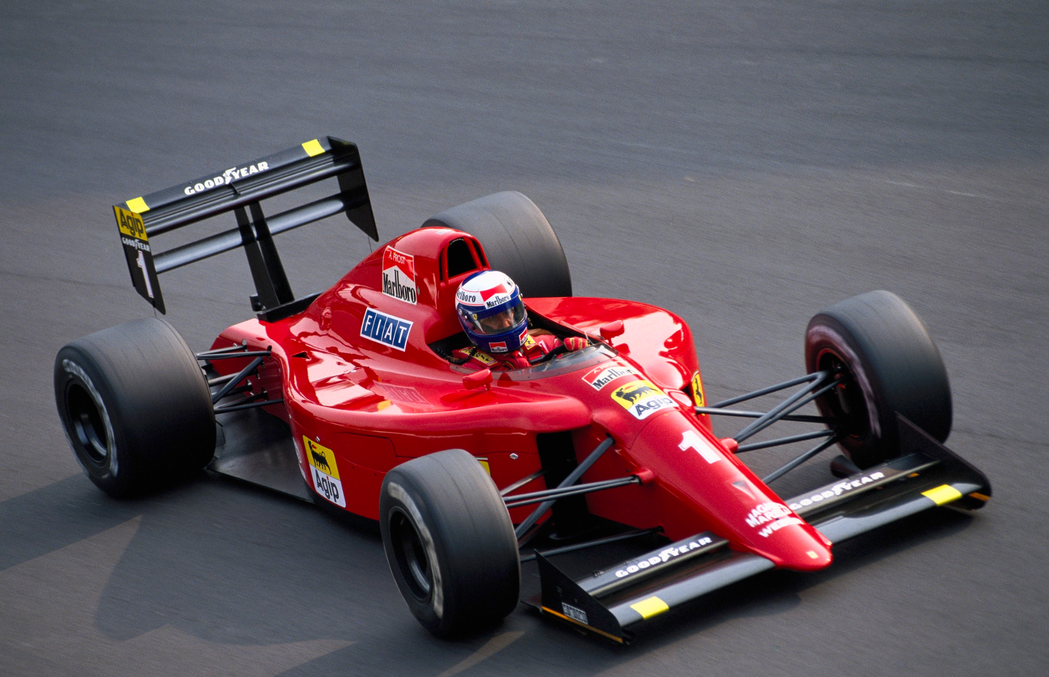 1990 Alain Prost Italian Grand Prix Used Ferrari F1 Helmet