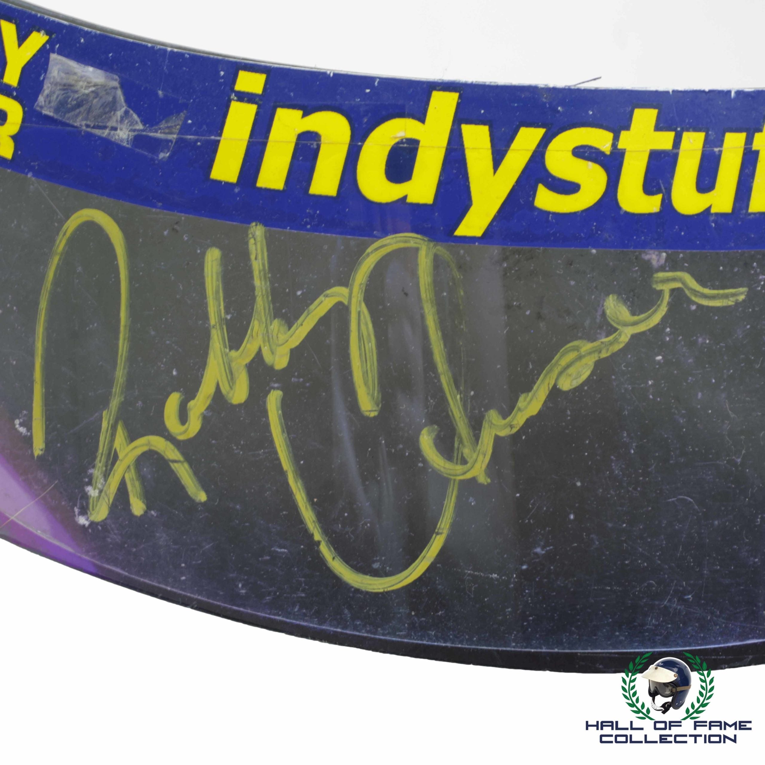 2000 Robby Unser Signed Race Used Byrd-McCormack Motorsports Indy 500 Visor