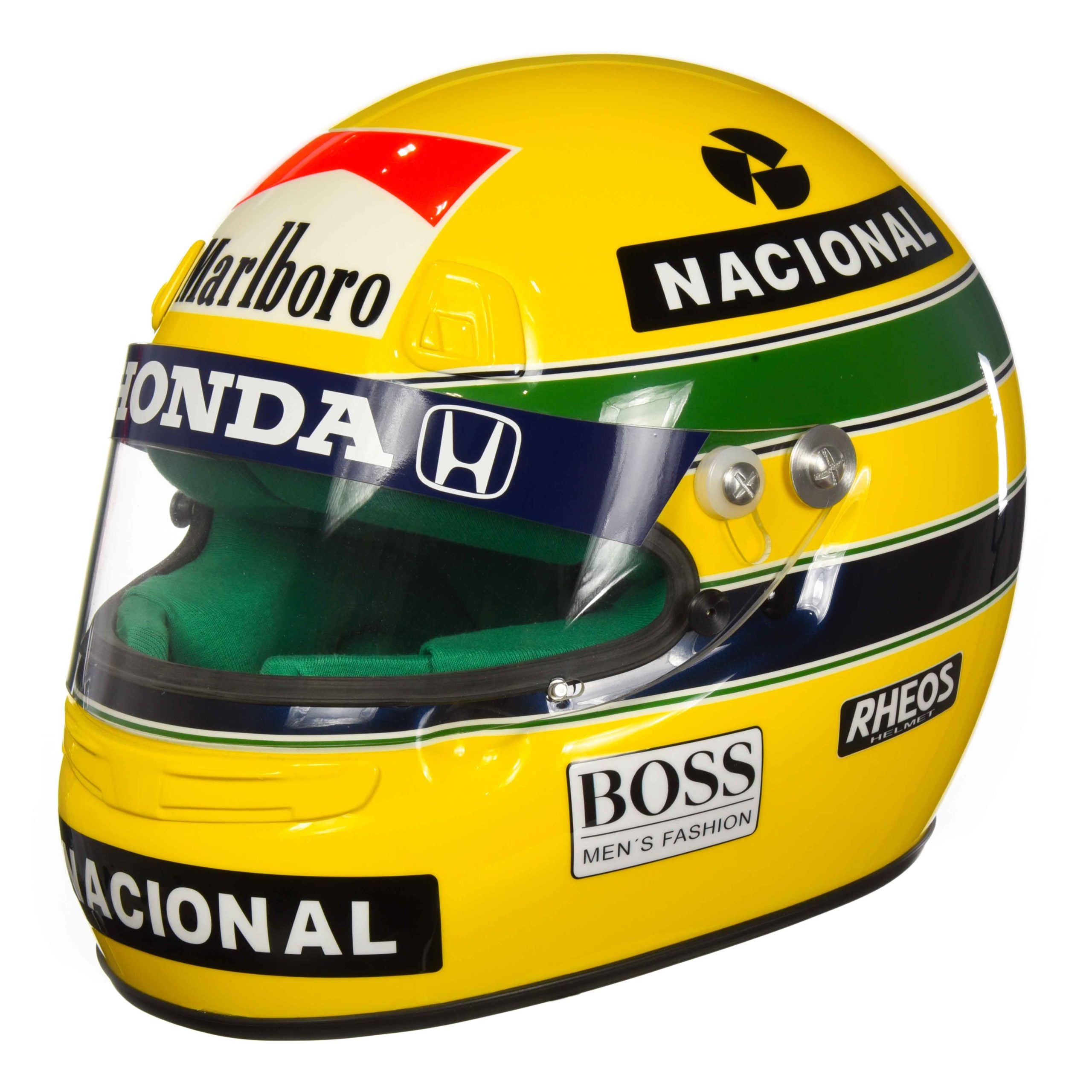 1991 Ayrton Senna 1 of 10 Limited Edition Replica Marlboro McLaren Rheos F1 Helmet