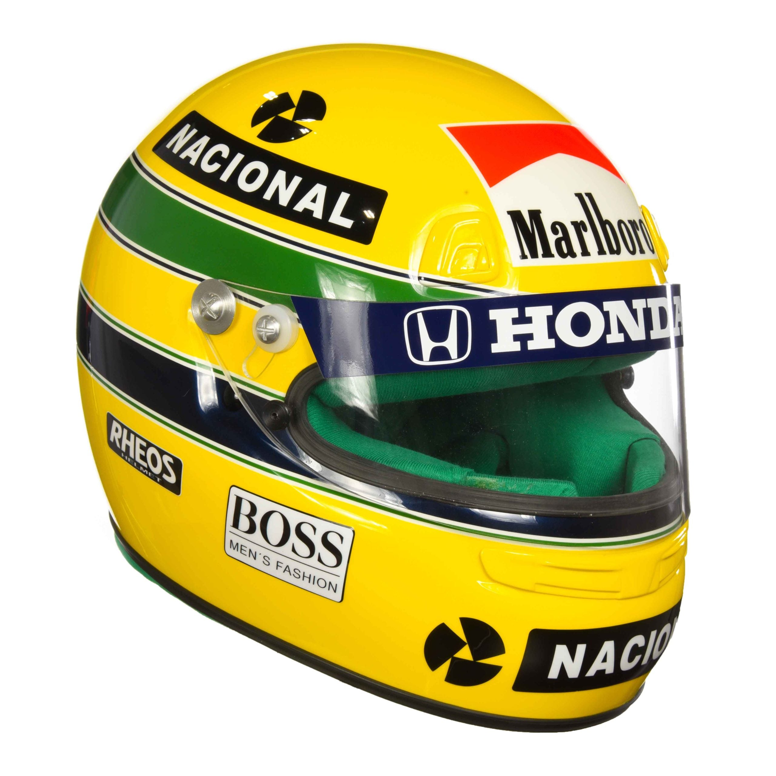 1991 Ayrton Senna 1 of 10 Limited Edition Replica Marlboro McLaren Rheos F1 Helmet