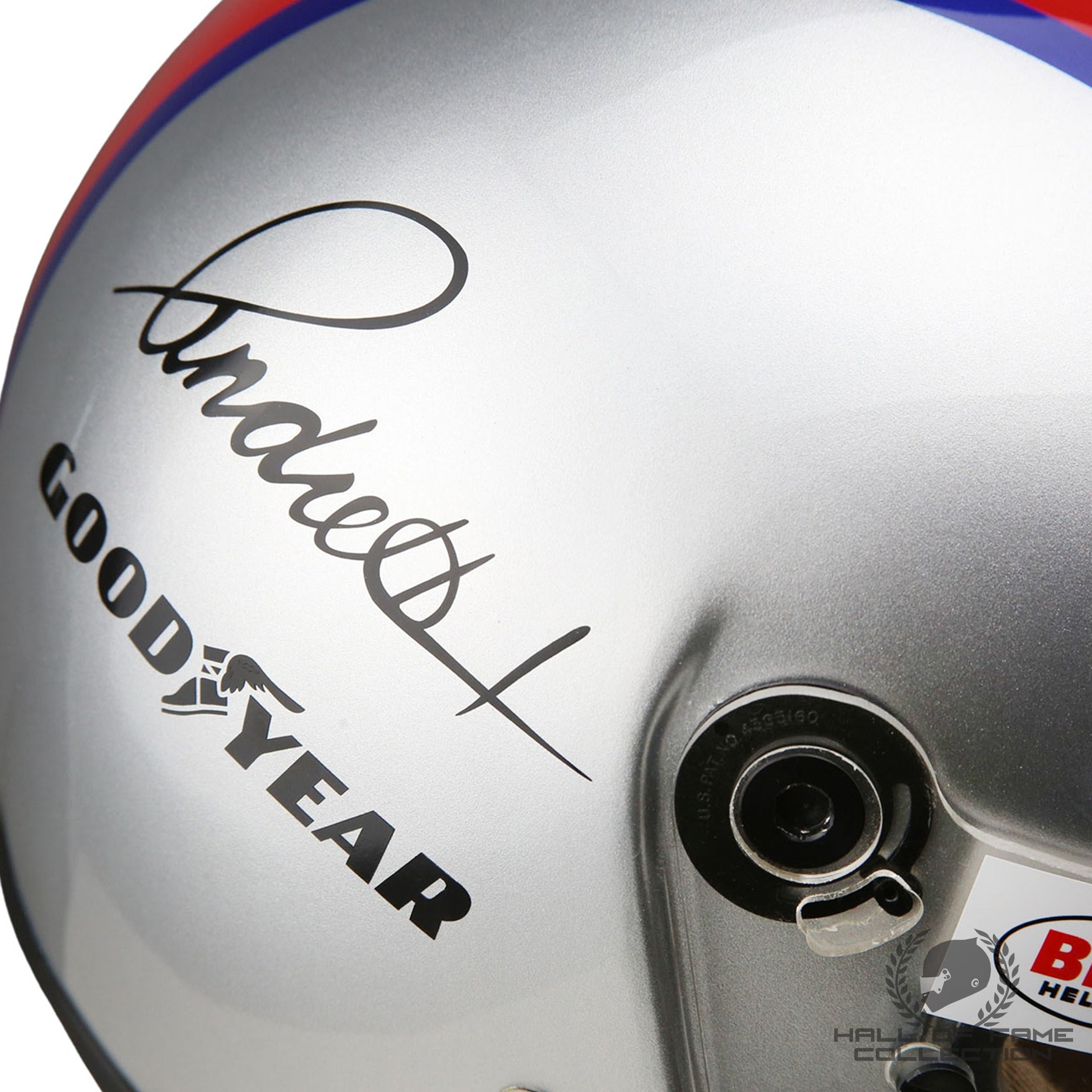 1991 Mario Andretti Signed Bell AFX1 Newman Haas Racing IndyCar Replica Helmet