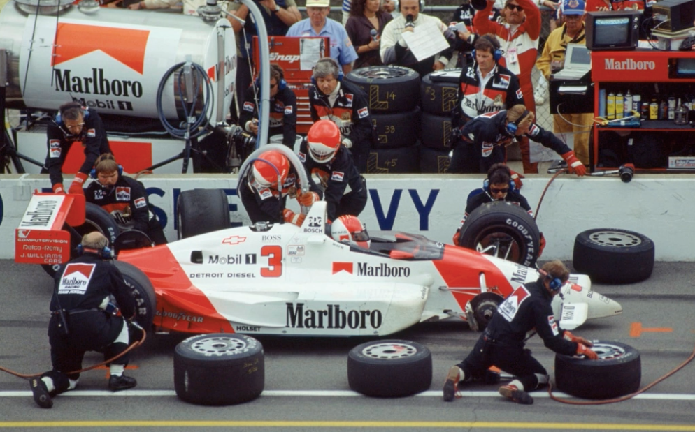 1991 Rick Mears Signed Race Used Team Penske IndyCar Visor