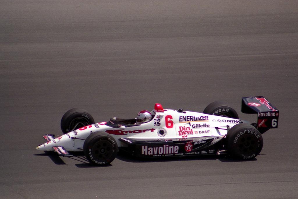 1991 Mario Andretti Signed Bell AFX1 Newman Haas Racing IndyCar Replic