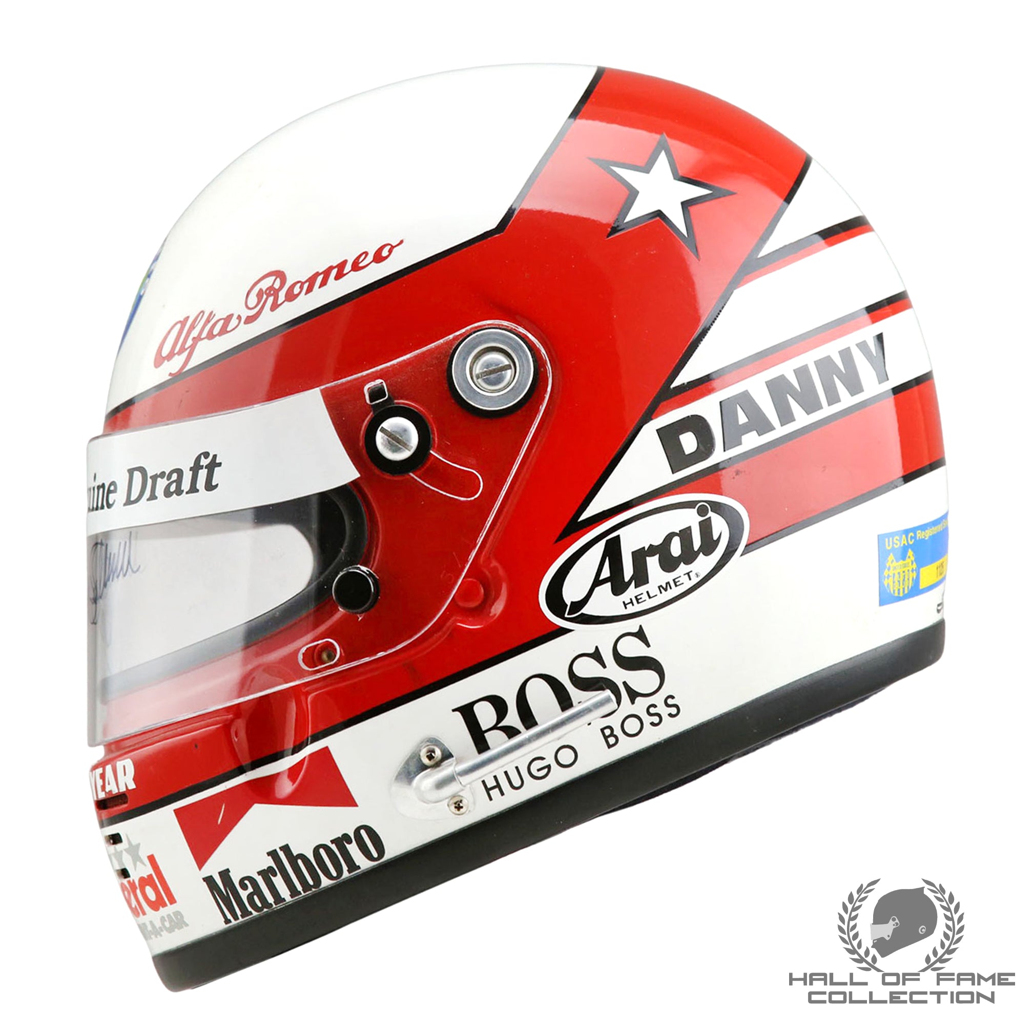 1991 Danny Sullivan Signed Patrick Racing IndyCar Helmet