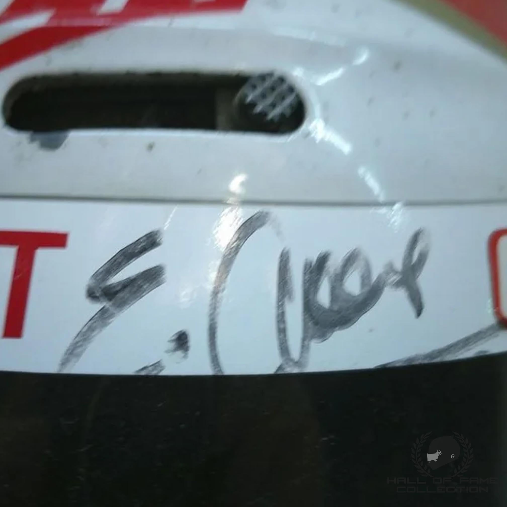 1991 Eddie Cheever Signed Race Used Chip Ganassi Racing IndyCar Helmet