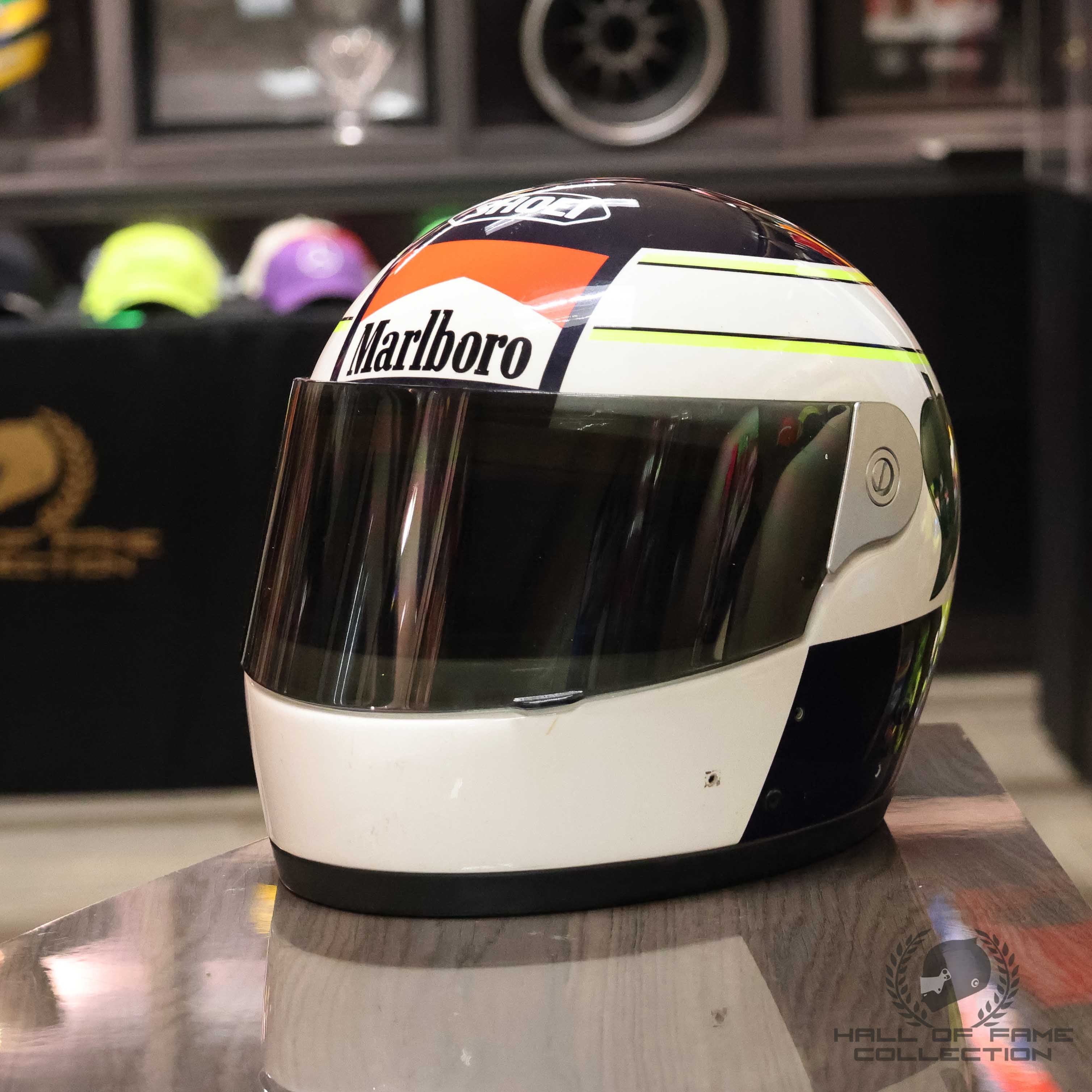 1990 Stefan Johansson Onyx Grand Prix F1 Shoei Helmet