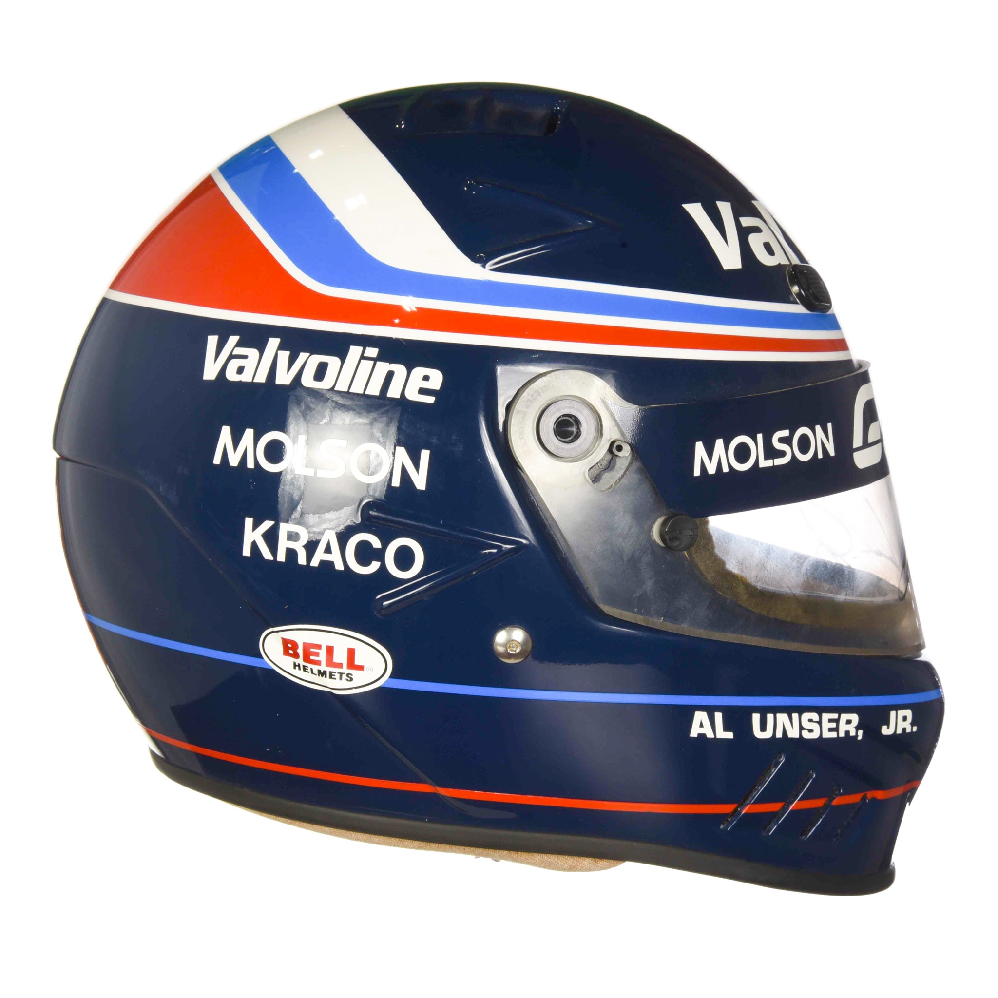 1992 Al Unser Jr. Signed 1 of 250 Replica Bell Vortex Valvoline Galles Indy 500 Helmet