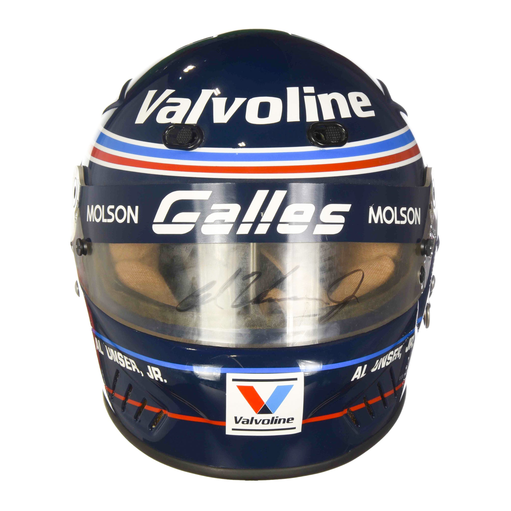 1992 Al Unser Jr. Signed 1 of 250 Replica Bell Vortex Valvoline Galles Indy 500 Helmet